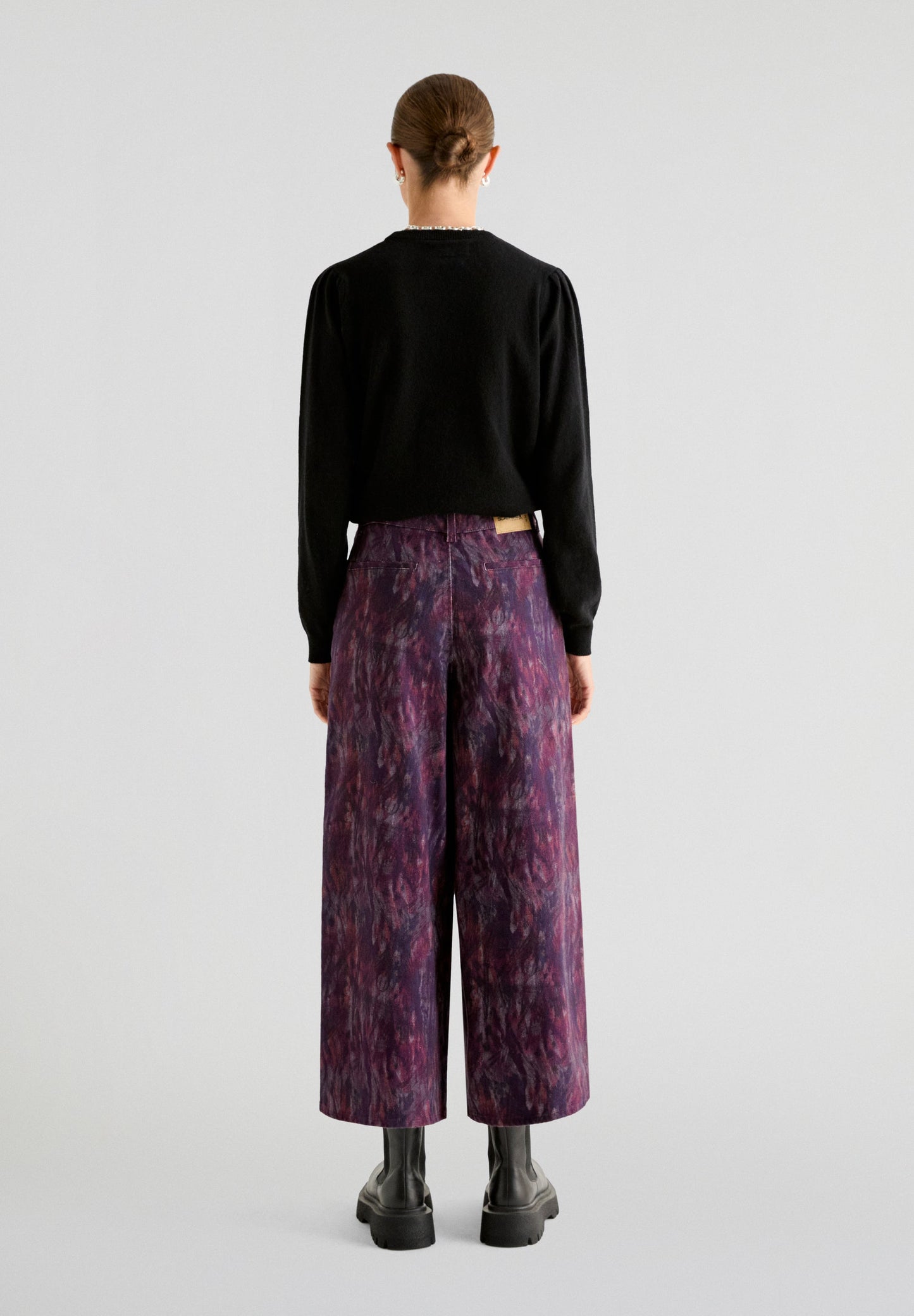 CHINO WIDE PRINT PANT