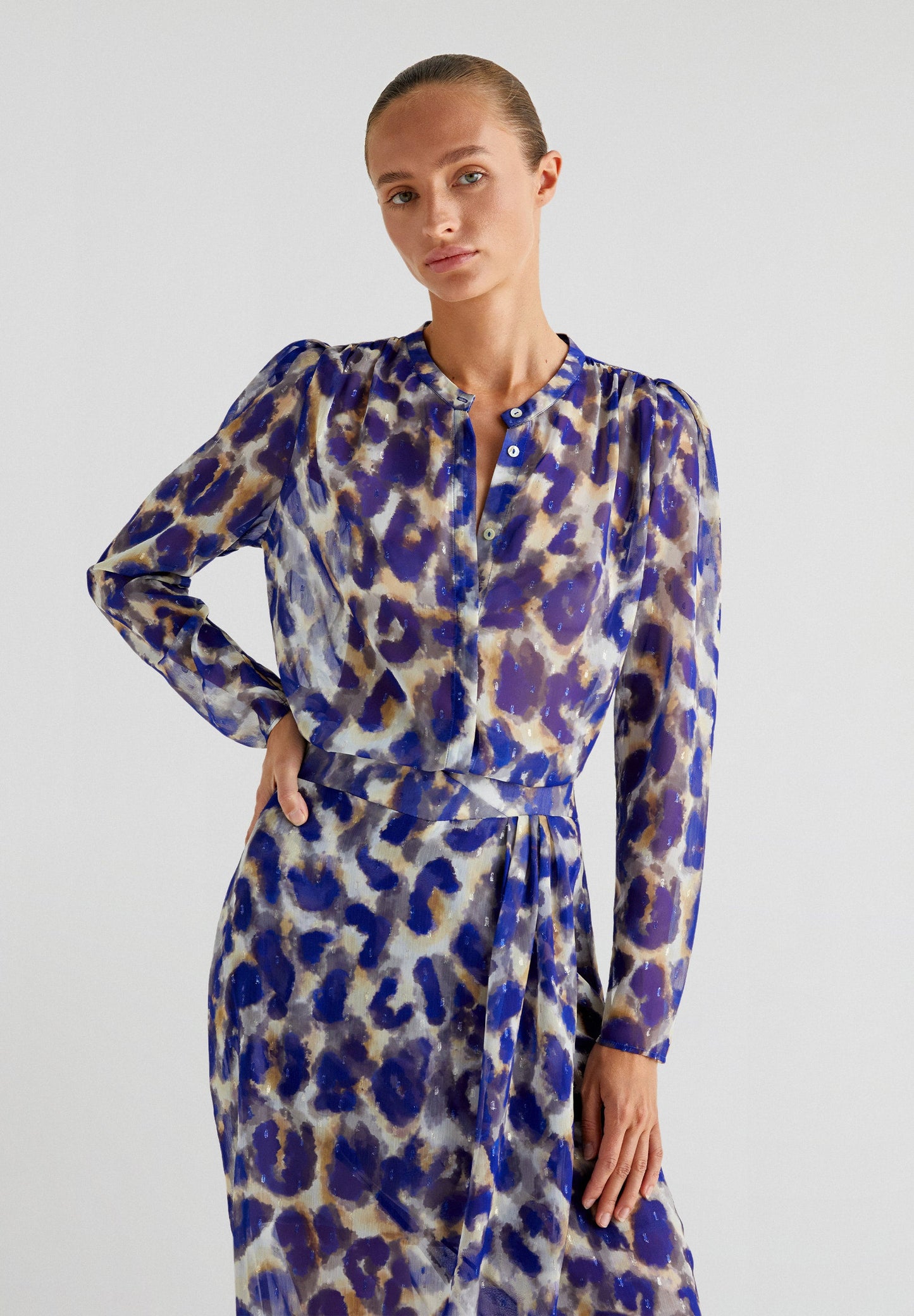 ANIMAL PRINT BLOUSE