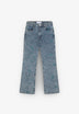 WAVY EMB DENIM PANT