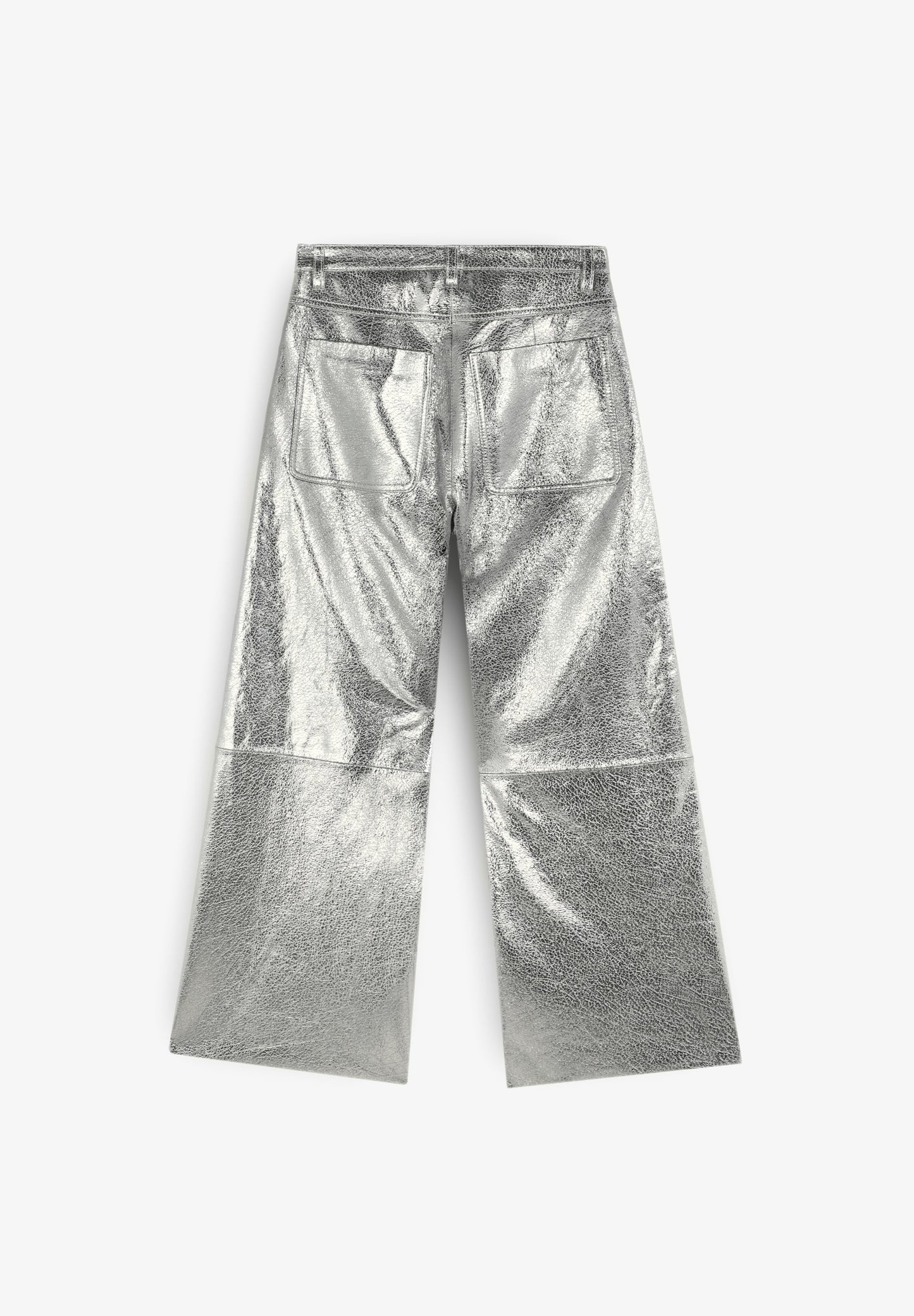 SCALPERS X LOVE STORIES METALLIC LEATHER TROUSERS