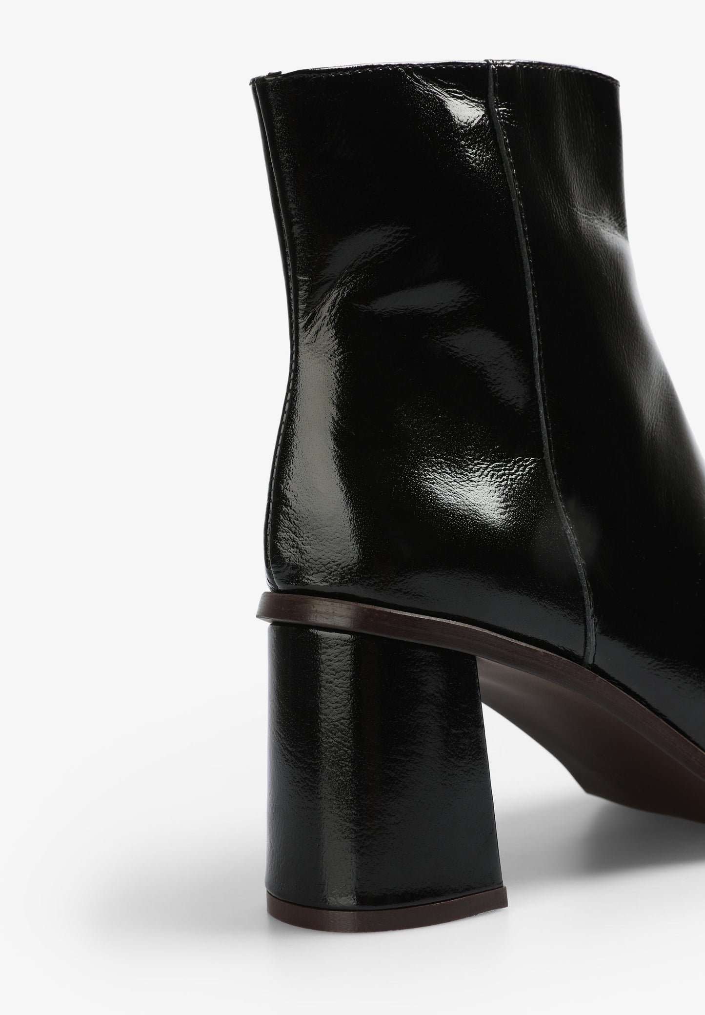 PATENT LEATHER ANKLE BOOTS