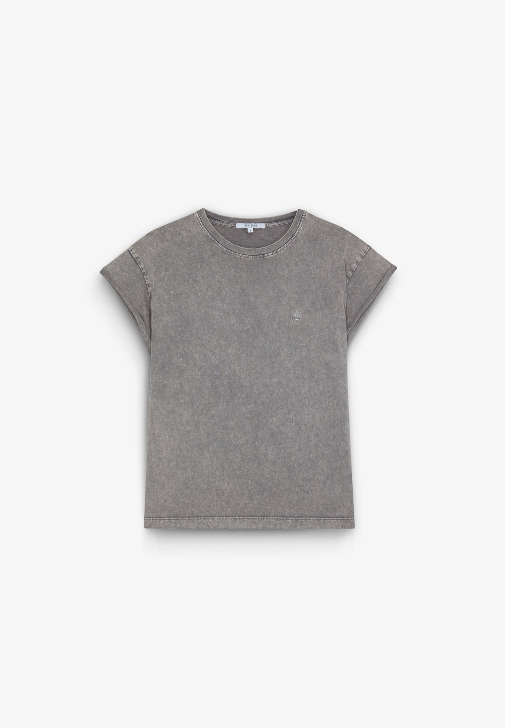 CAMISETA CALAVERA BORDADA - Scalpers