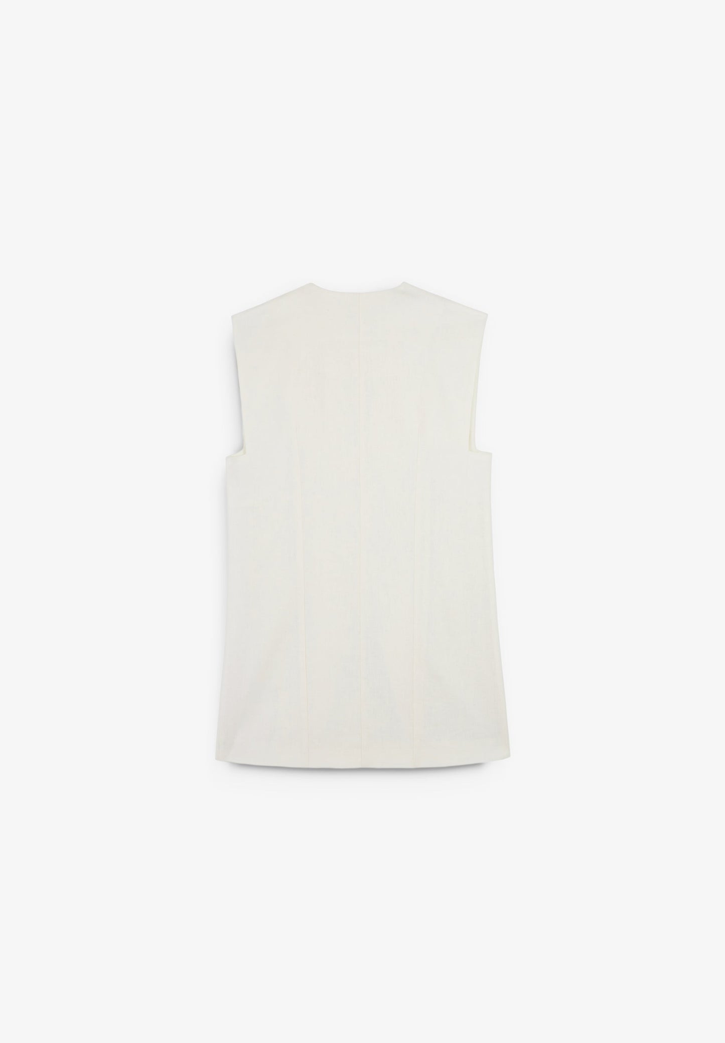 BUTTONED LINEN VEST