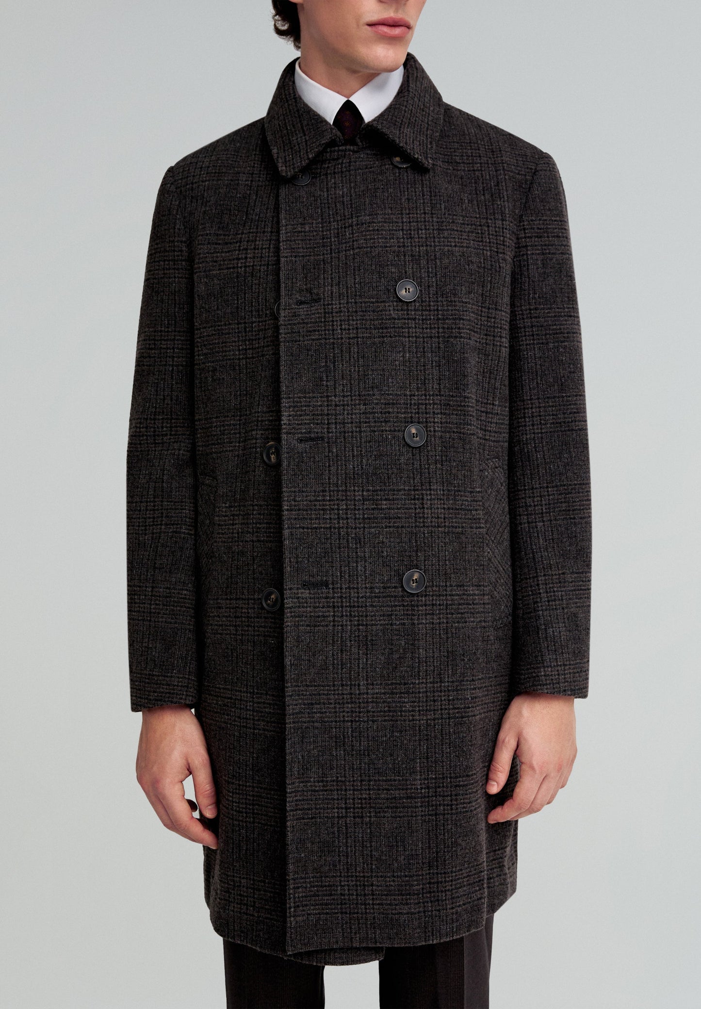 CHECK CLOTH COAT