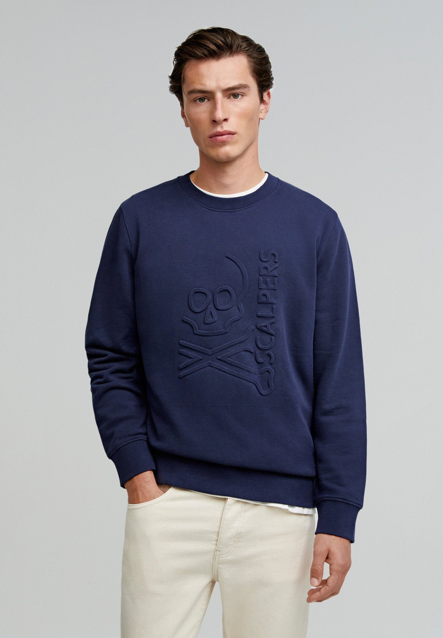 SWEATSHIRT WITH RELIEF LOGO