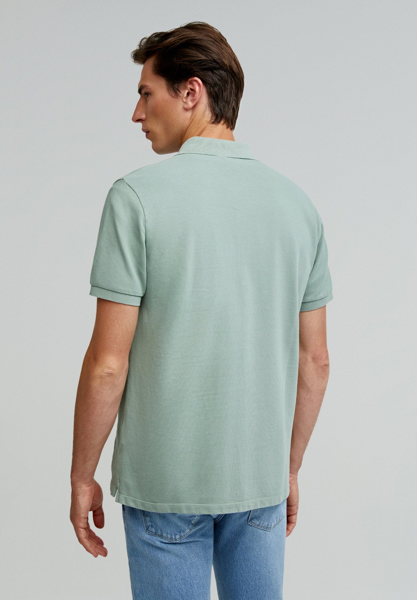 BASIC POLO SHIRT WITH SKULL DETAIL