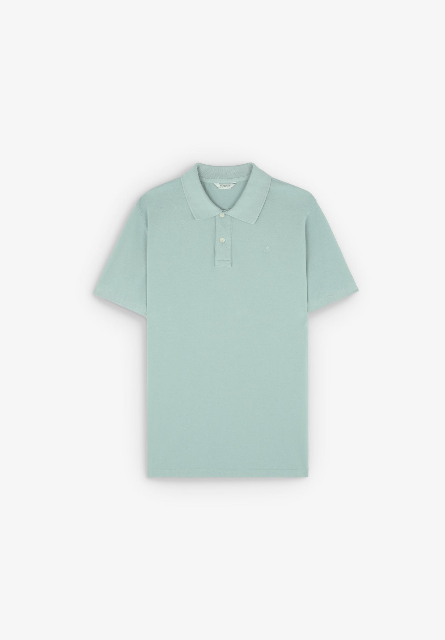 BASIC POLO SHIRT WITH SKULL DETAIL