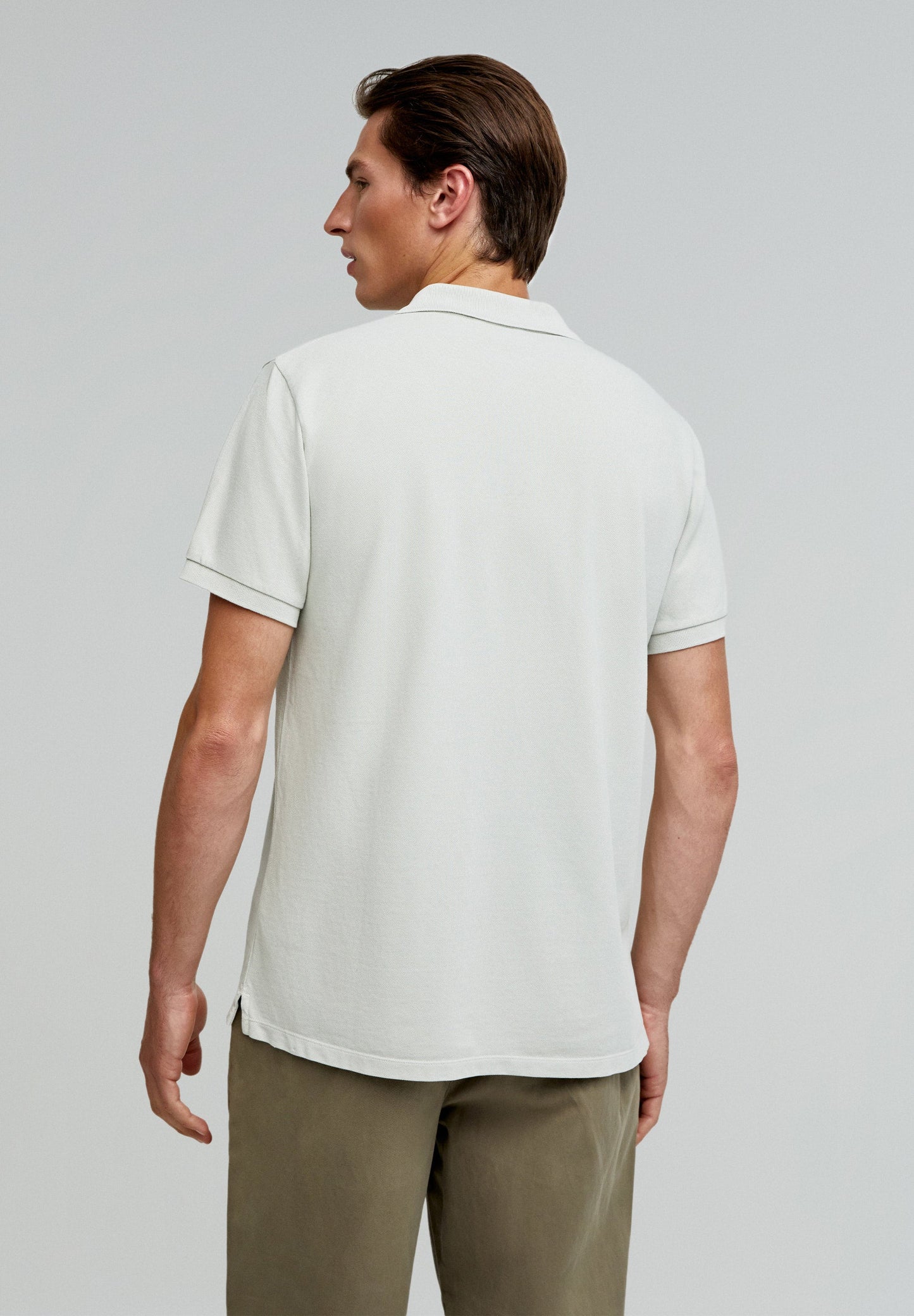 BASIC POLO SHIRT WITH SKULL DETAIL