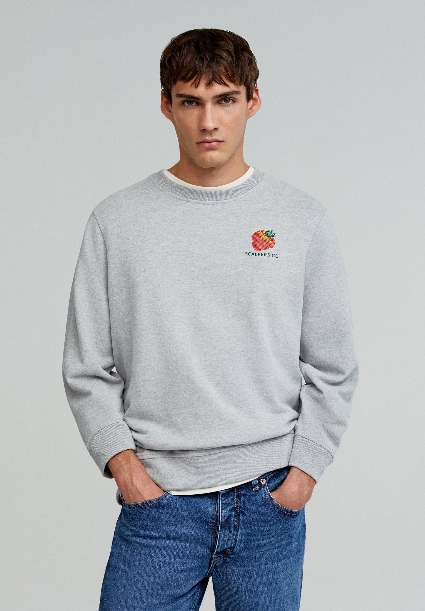 EMBROIDERED FRUIT SWEATSHIRT