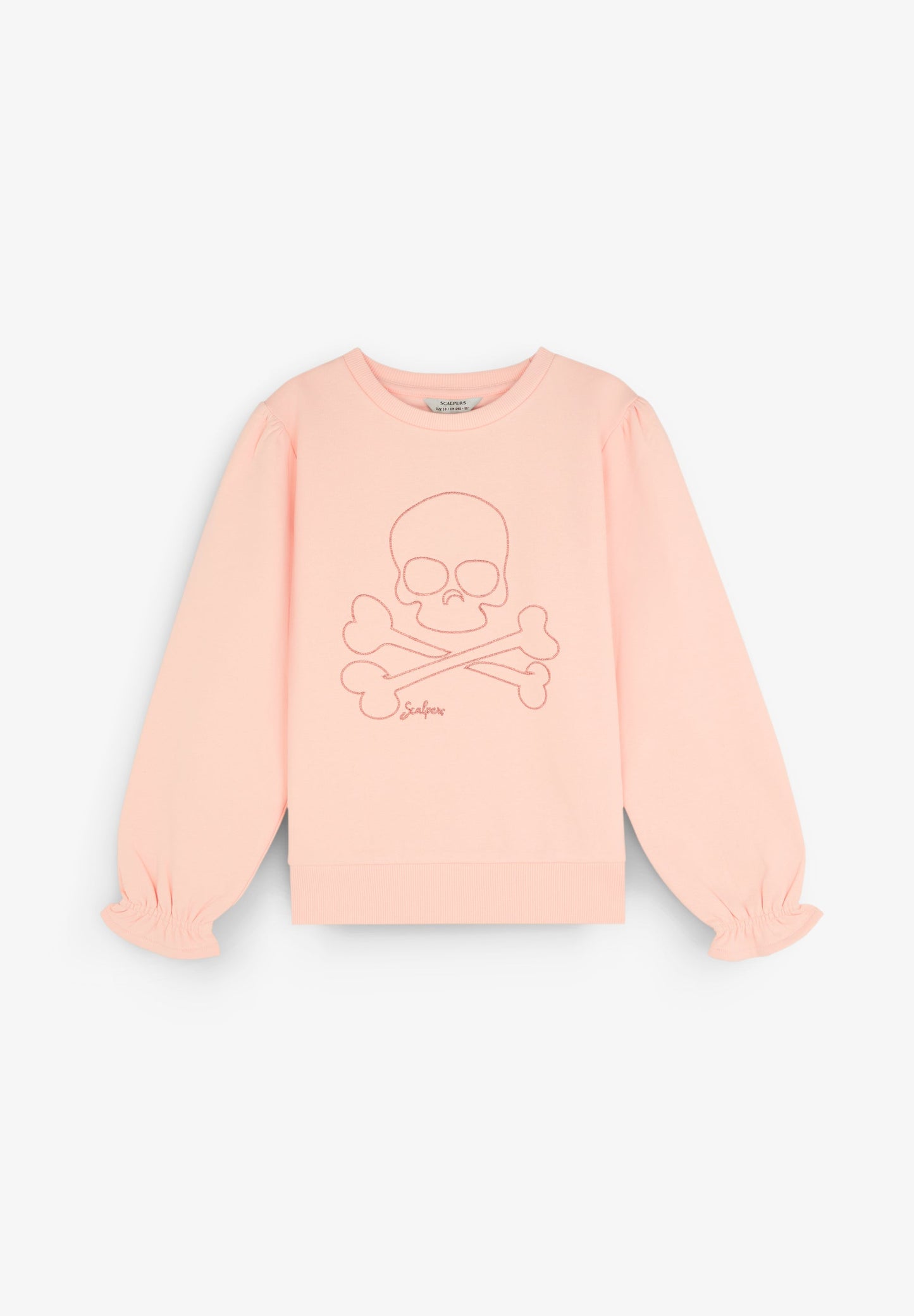 GATHERED SKULL SWEATSHIRT