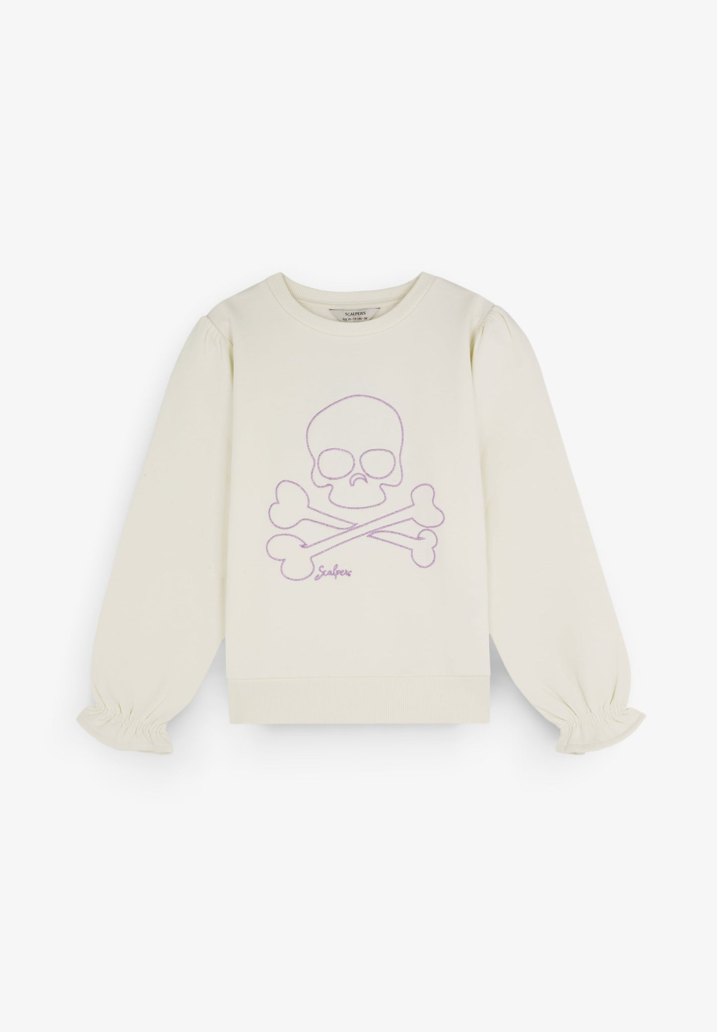 GATHERED SKULL SWEATSHIRT