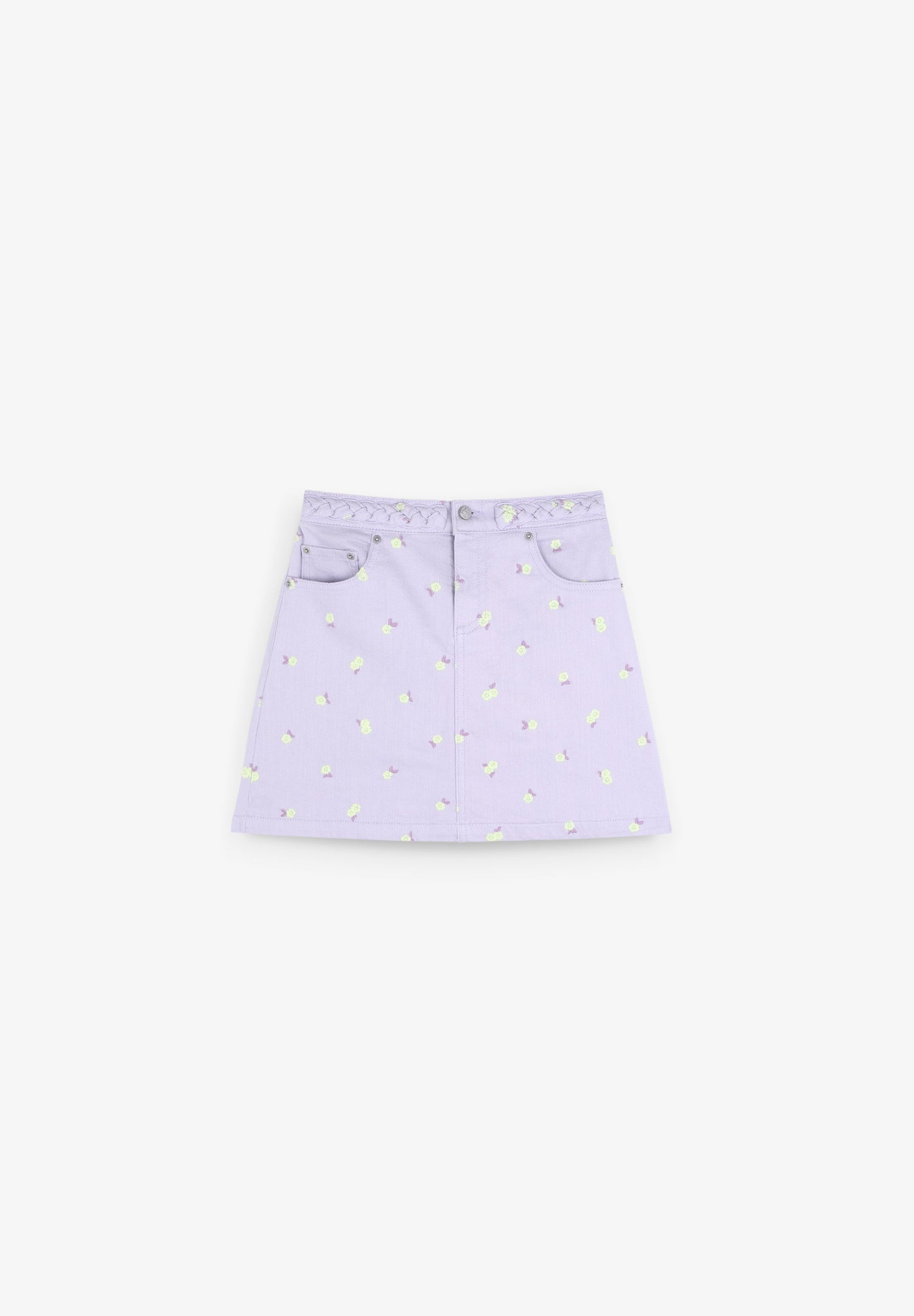 EMBROIDERED MINI SKIRT