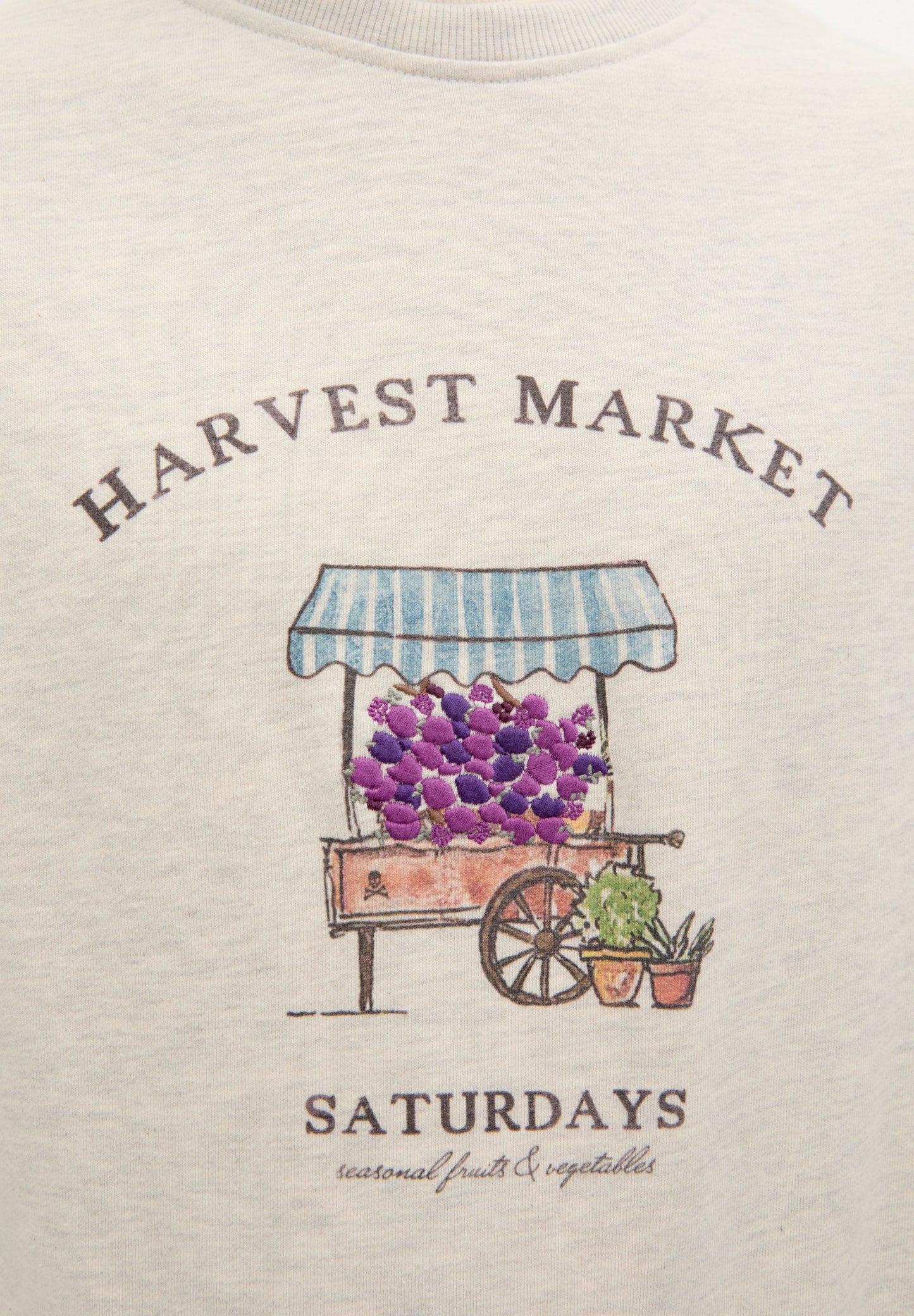 SWEATER GEBORDUURDE MOTIEVEN