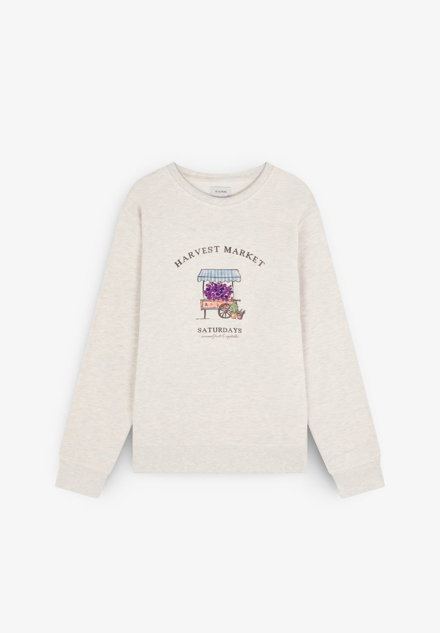 SWEATER GEBORDUURDE MOTIEVEN