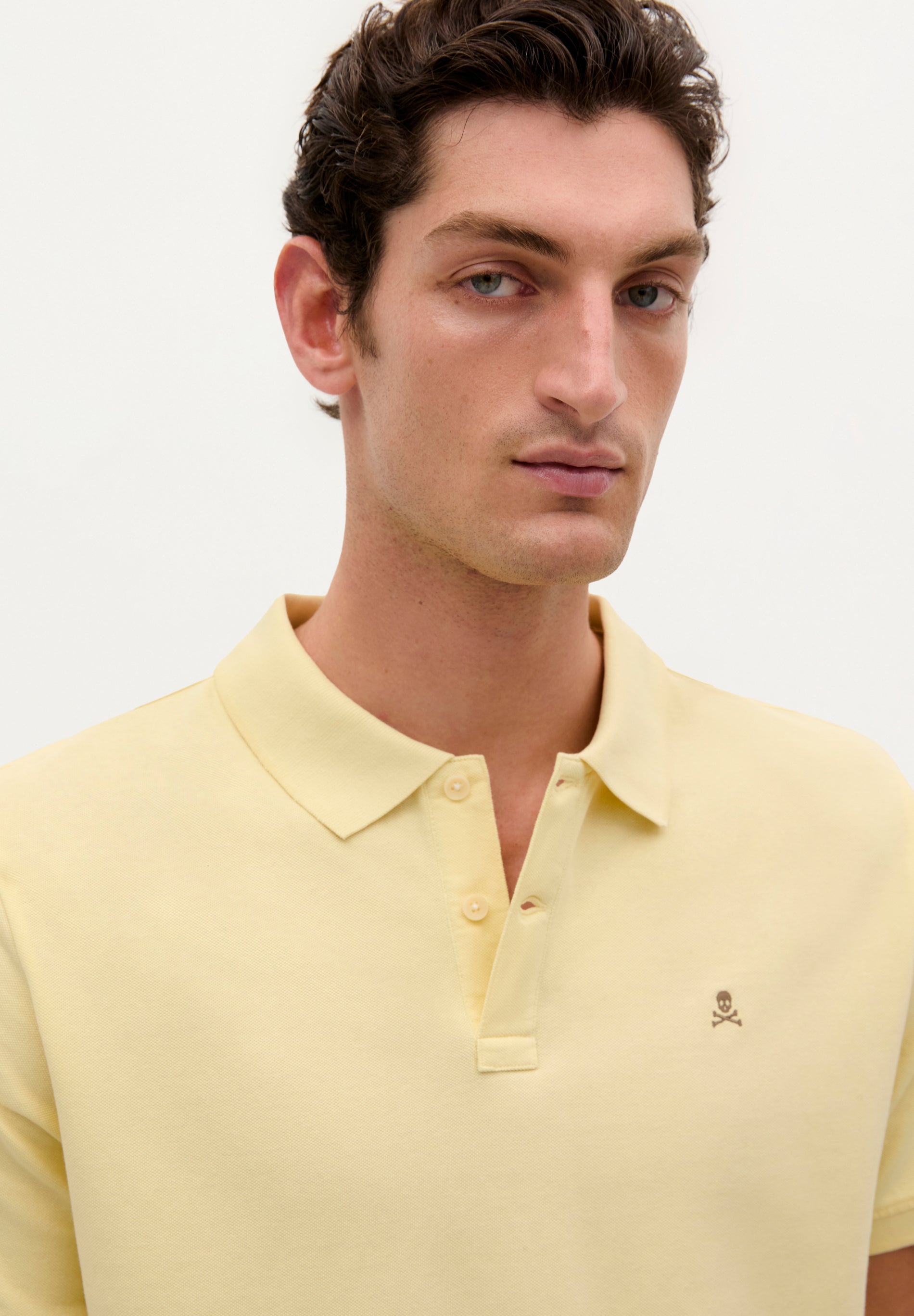 POLO SHIRT WITH CONTRAST SKULL