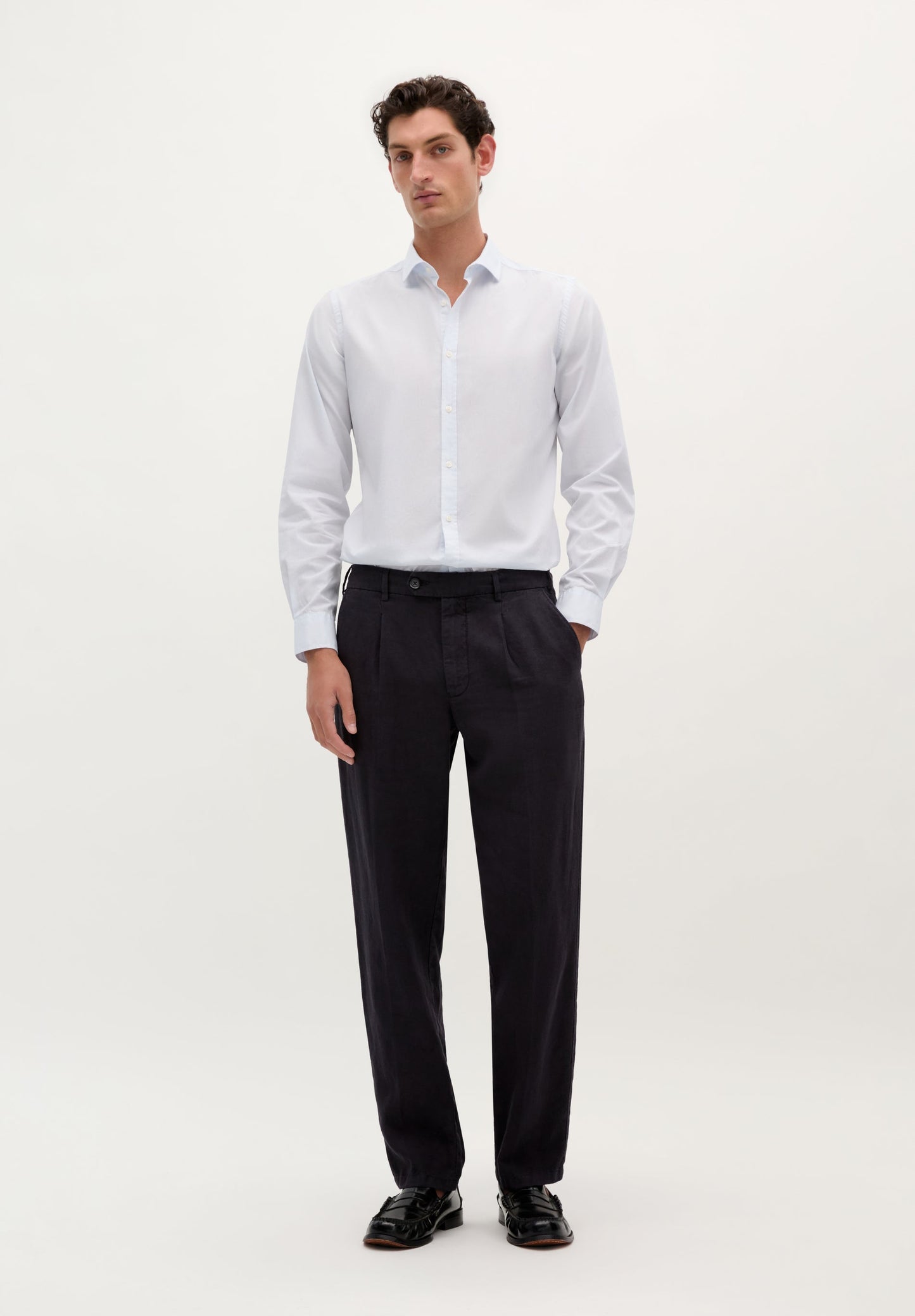 SLIM FIT STRIPED FORMAL SHIRT