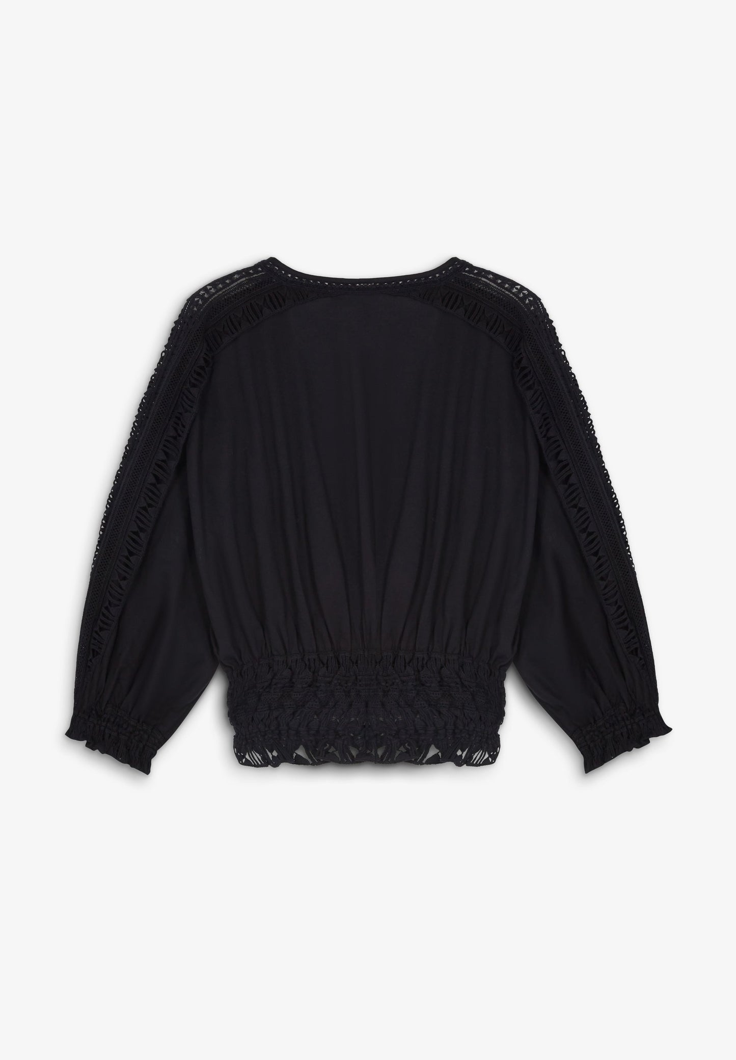 TOP FRUNCES BORDADOS