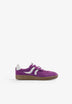 TWEEKLEURIGE LEREN SNEAKERS