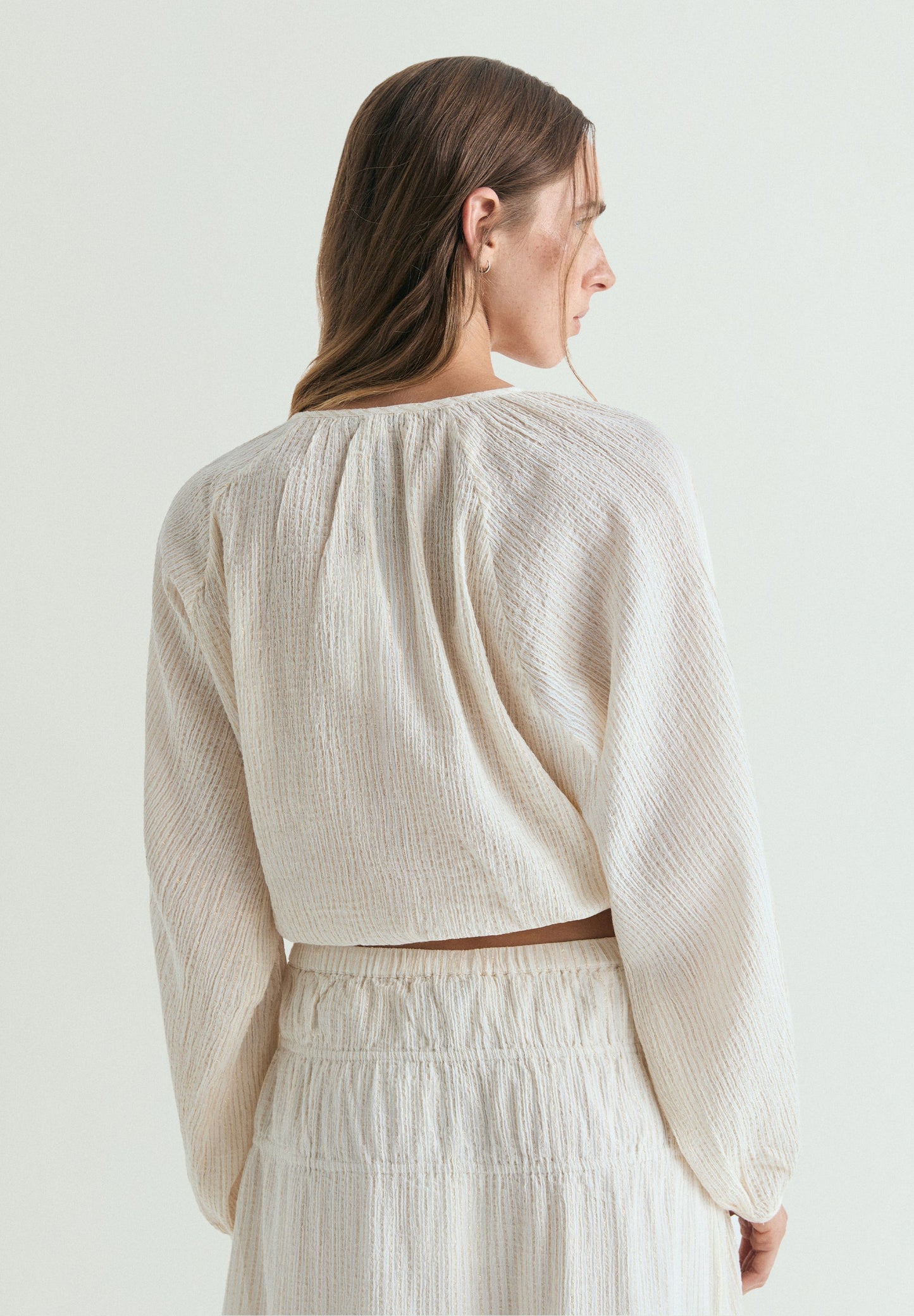 LUREX STRIPED BLOUSE