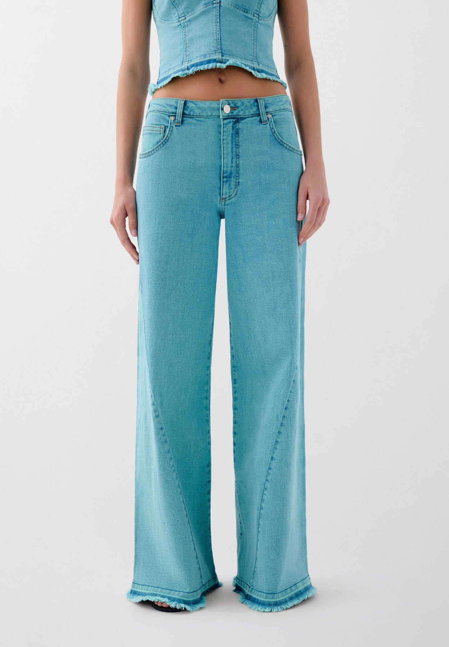 FADED CULOTTE JEANS