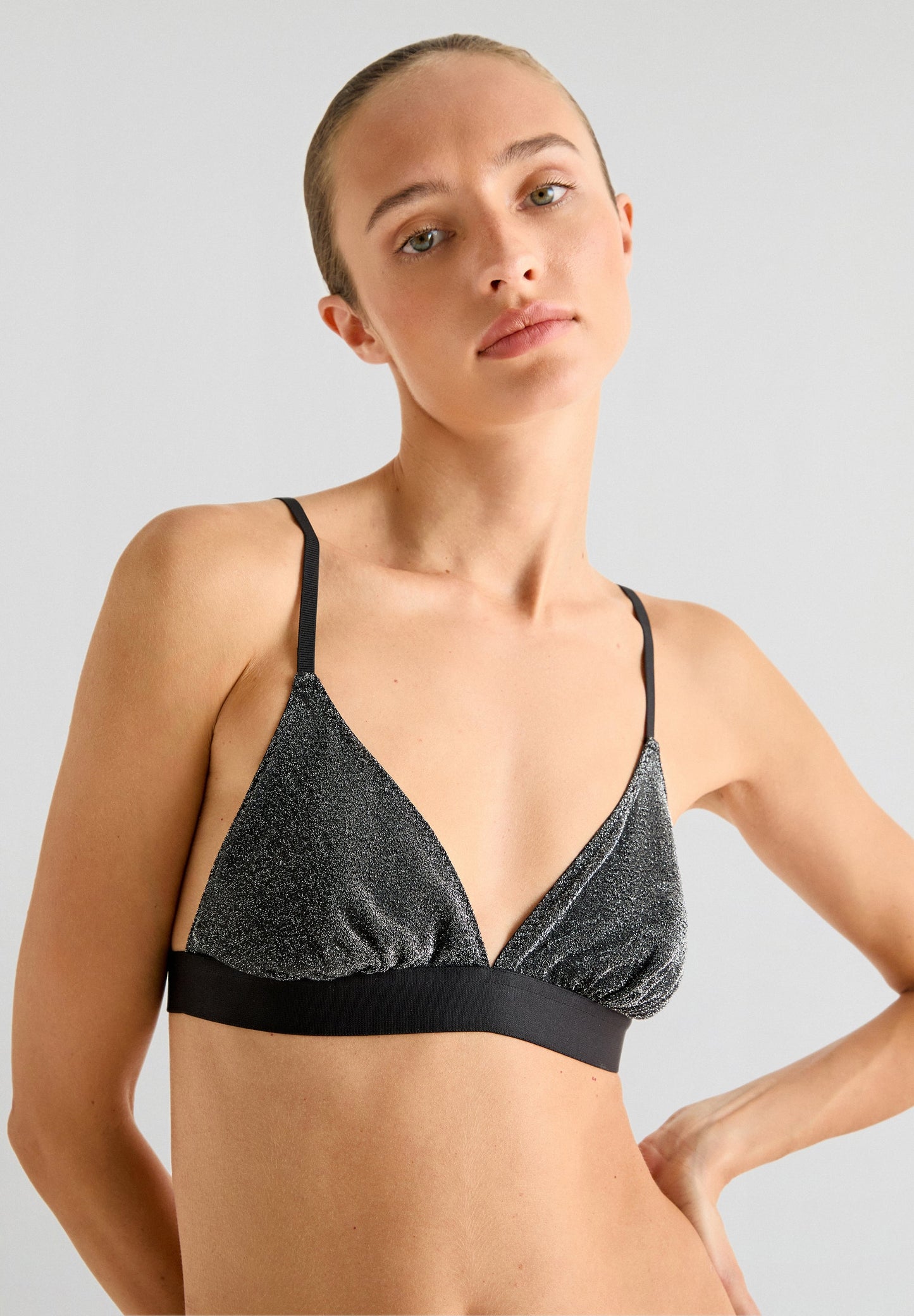 SCALPERS X LOVE STORIES SHINY METALLIC BRALETTE