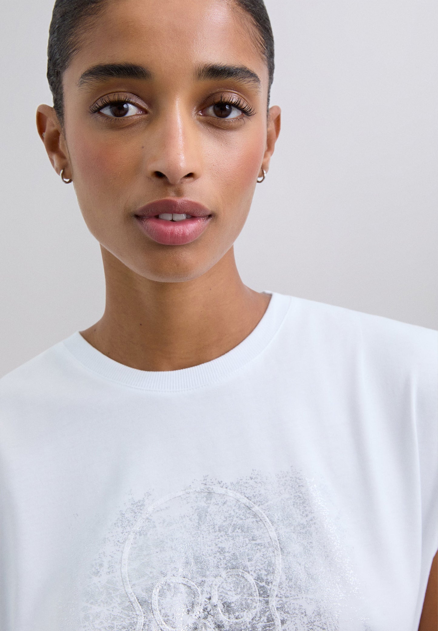 T-SHIRT PRINT METALLIC DOODSHOOFD