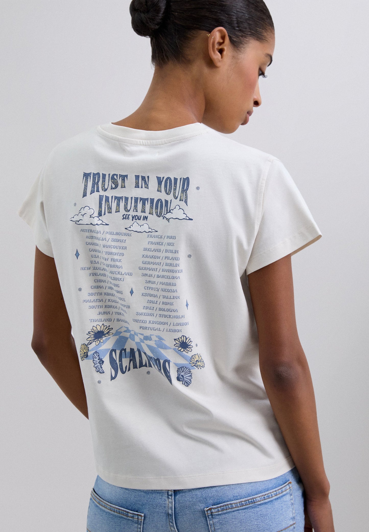 PRINT ROCK DOODSHOOFD T-SHIRT