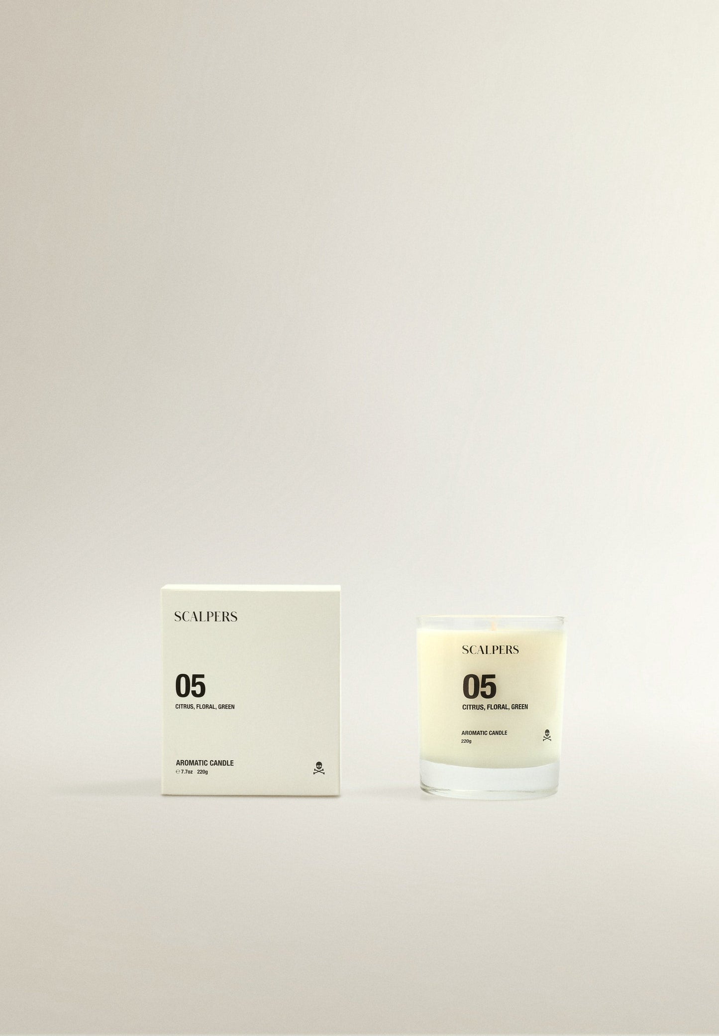 VELA AROMÁTICA 05 220GR CITRUS, FLORAL, GREEN - Scalpers