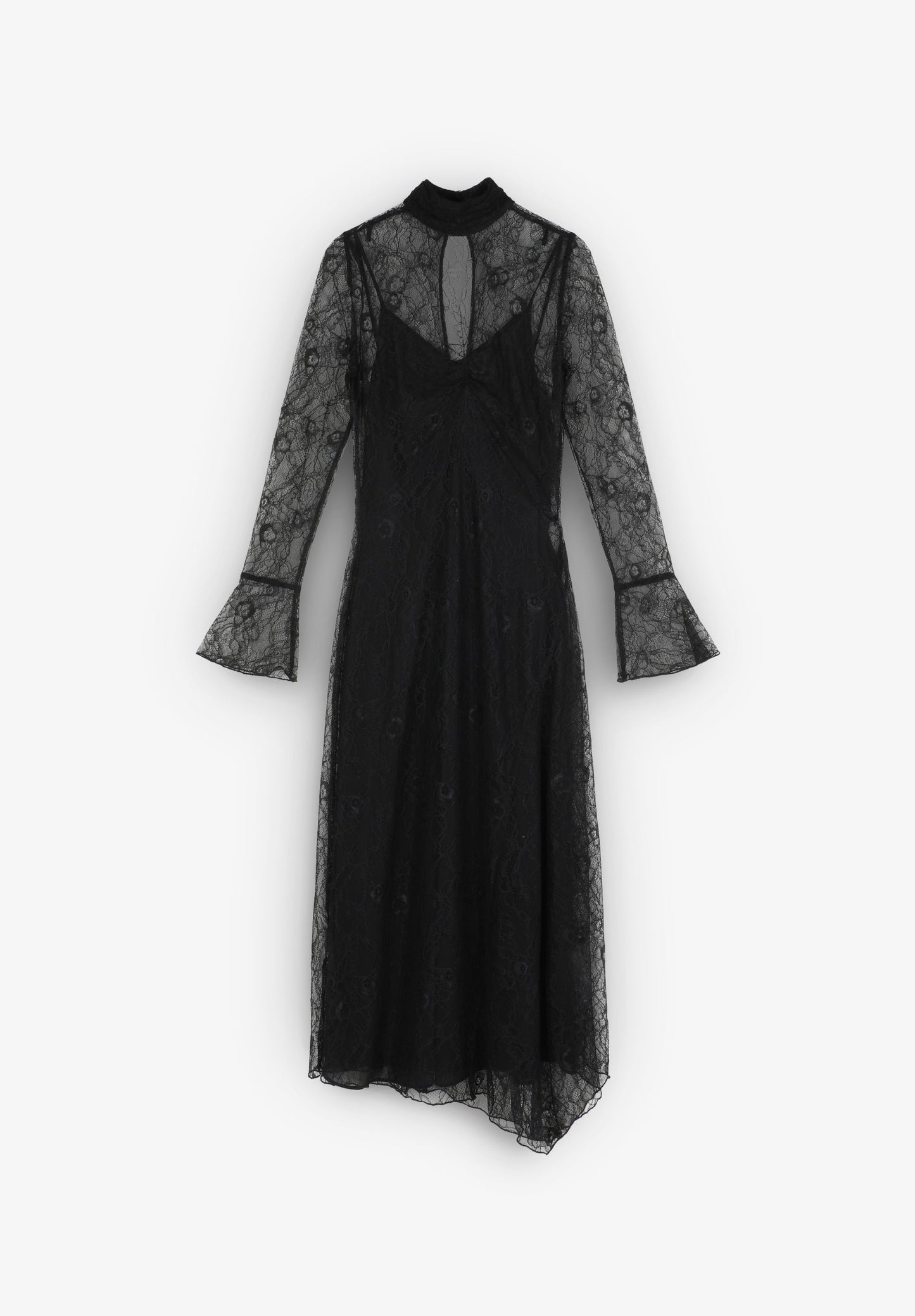 VESTIDO MIDI ENCAJE - Scalpers