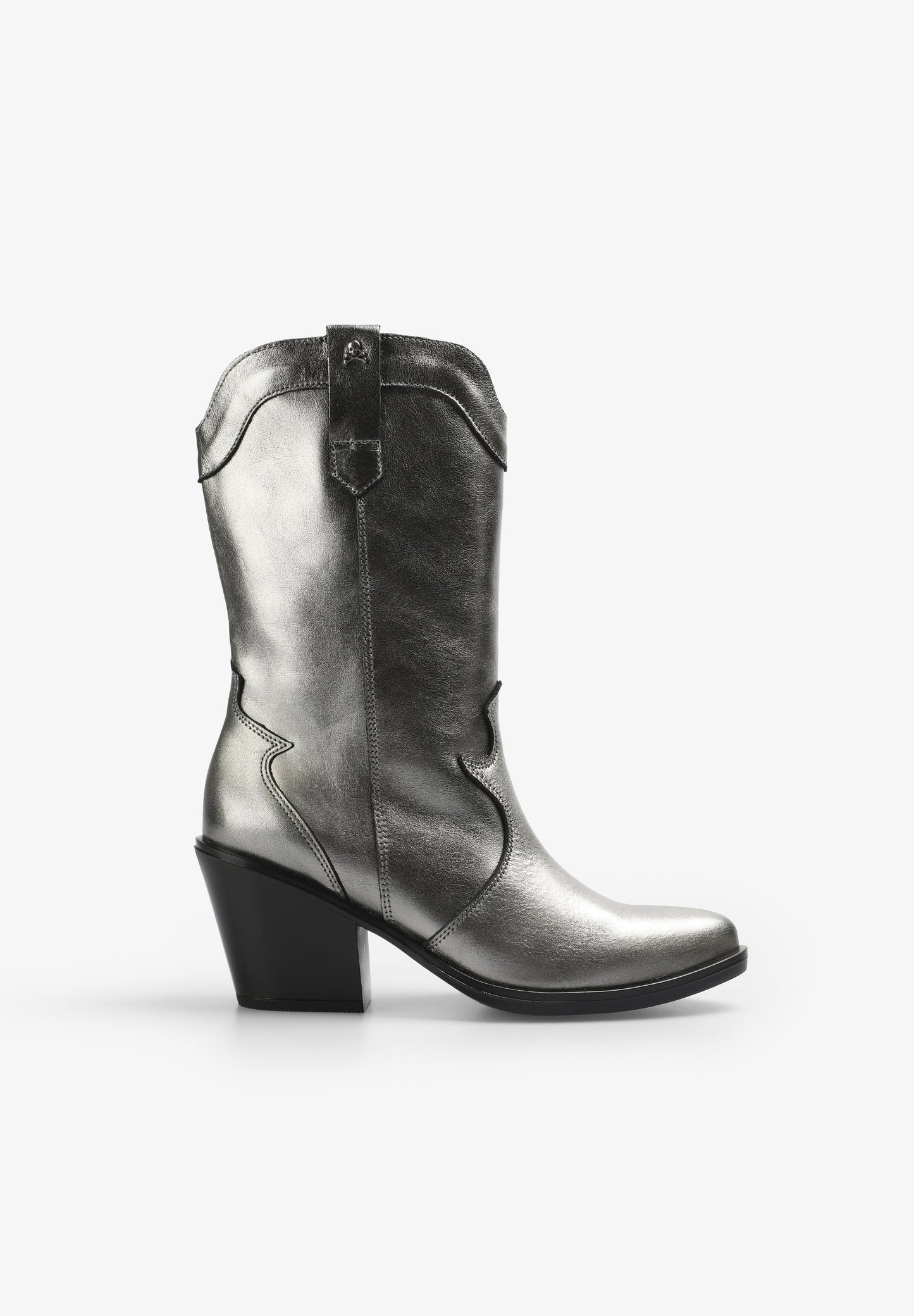 METALLIC LEATHER COWBOY BOOTS