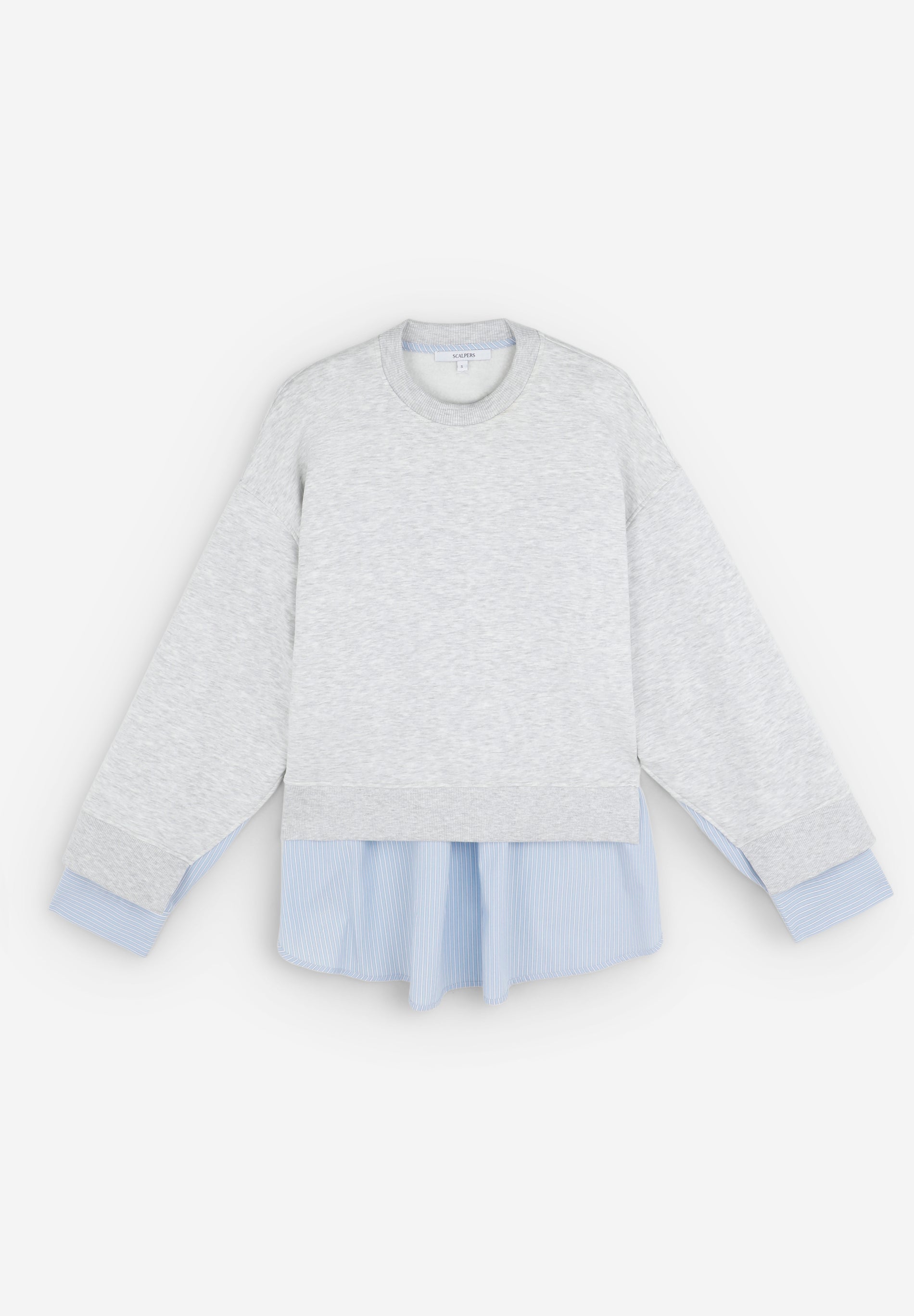 SWEATER OVERHEMD STREPEN