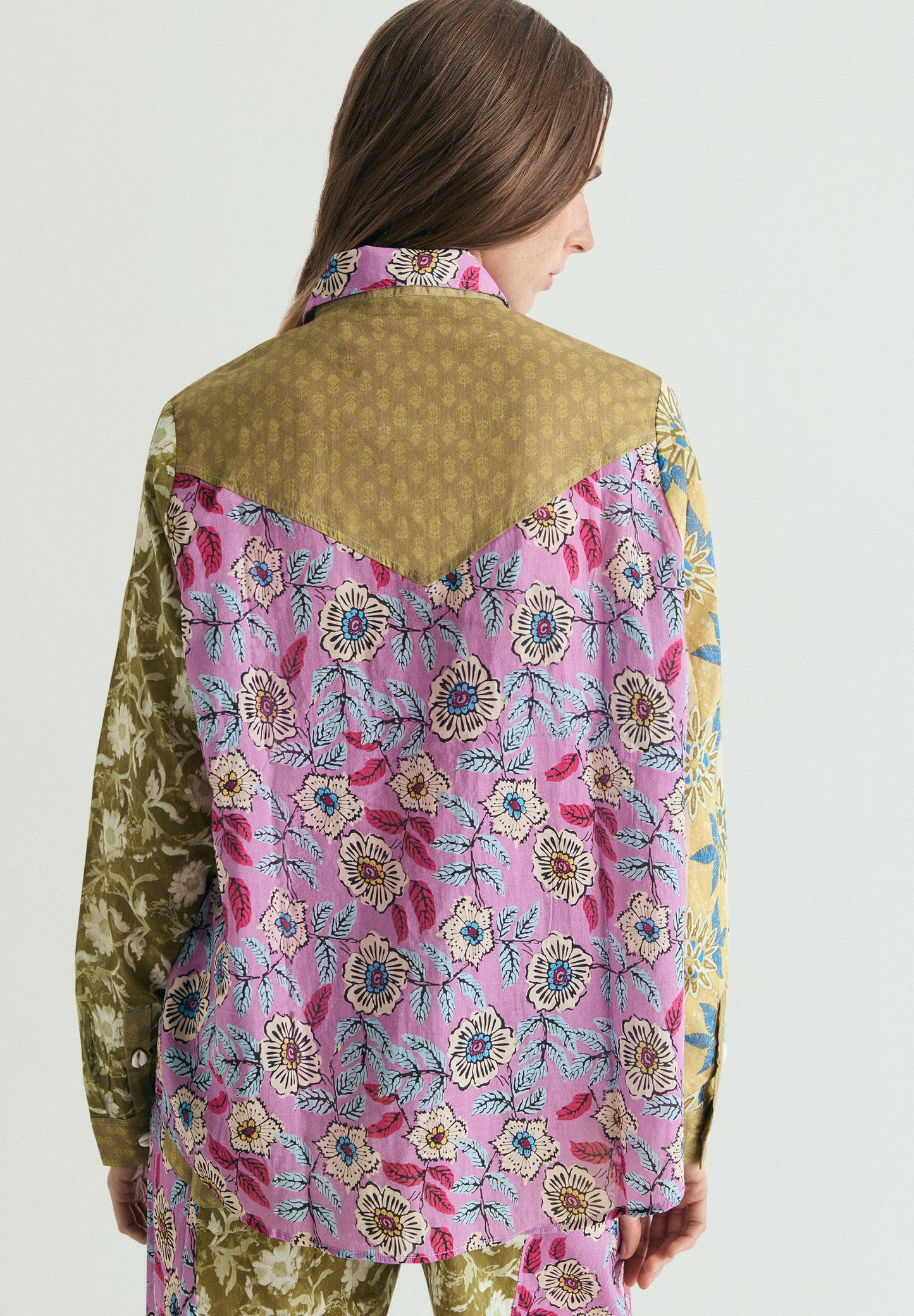 MULTICOLOURED PATCHWORK SHIRT