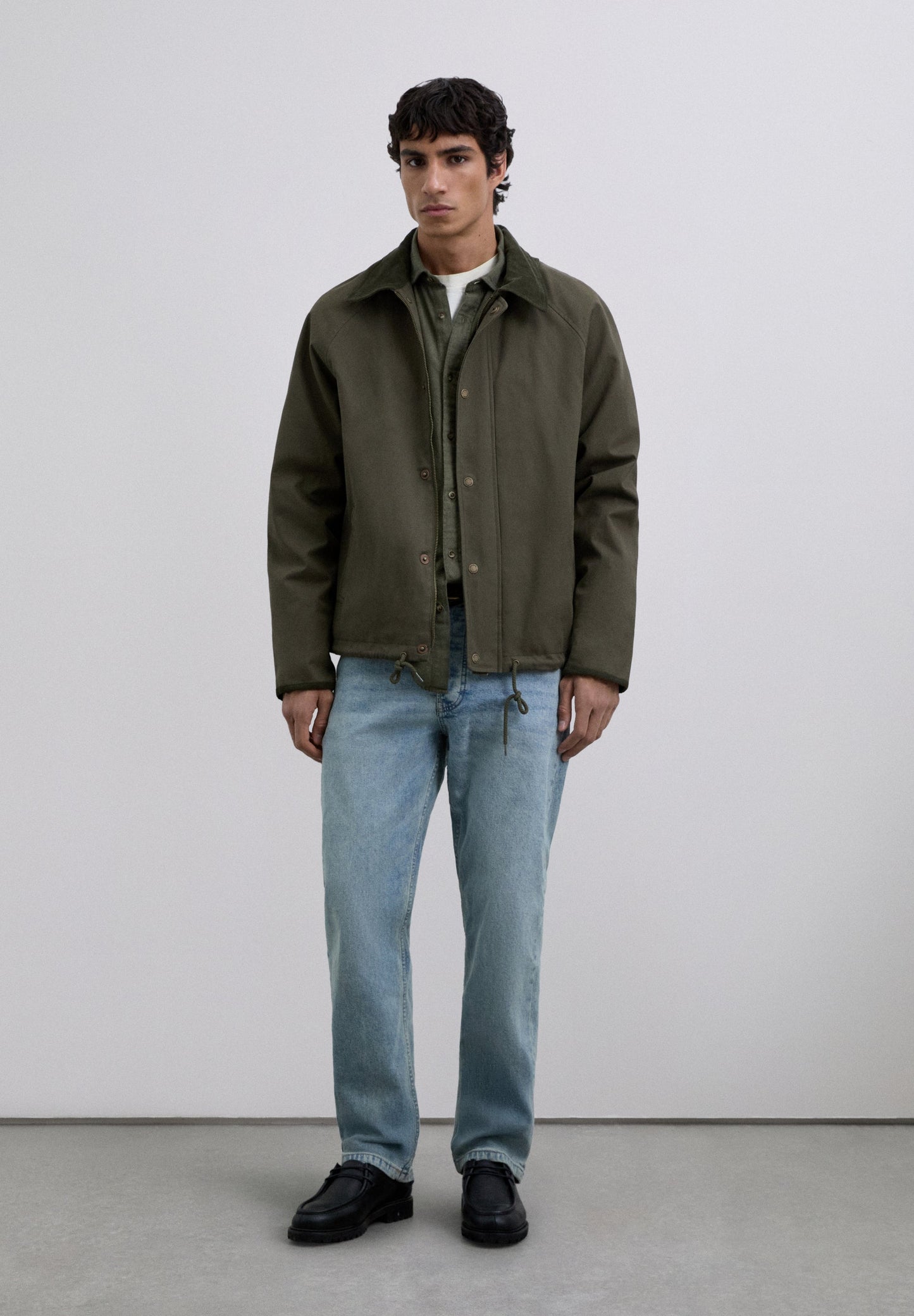 COTTON JACKET WITH HOOD