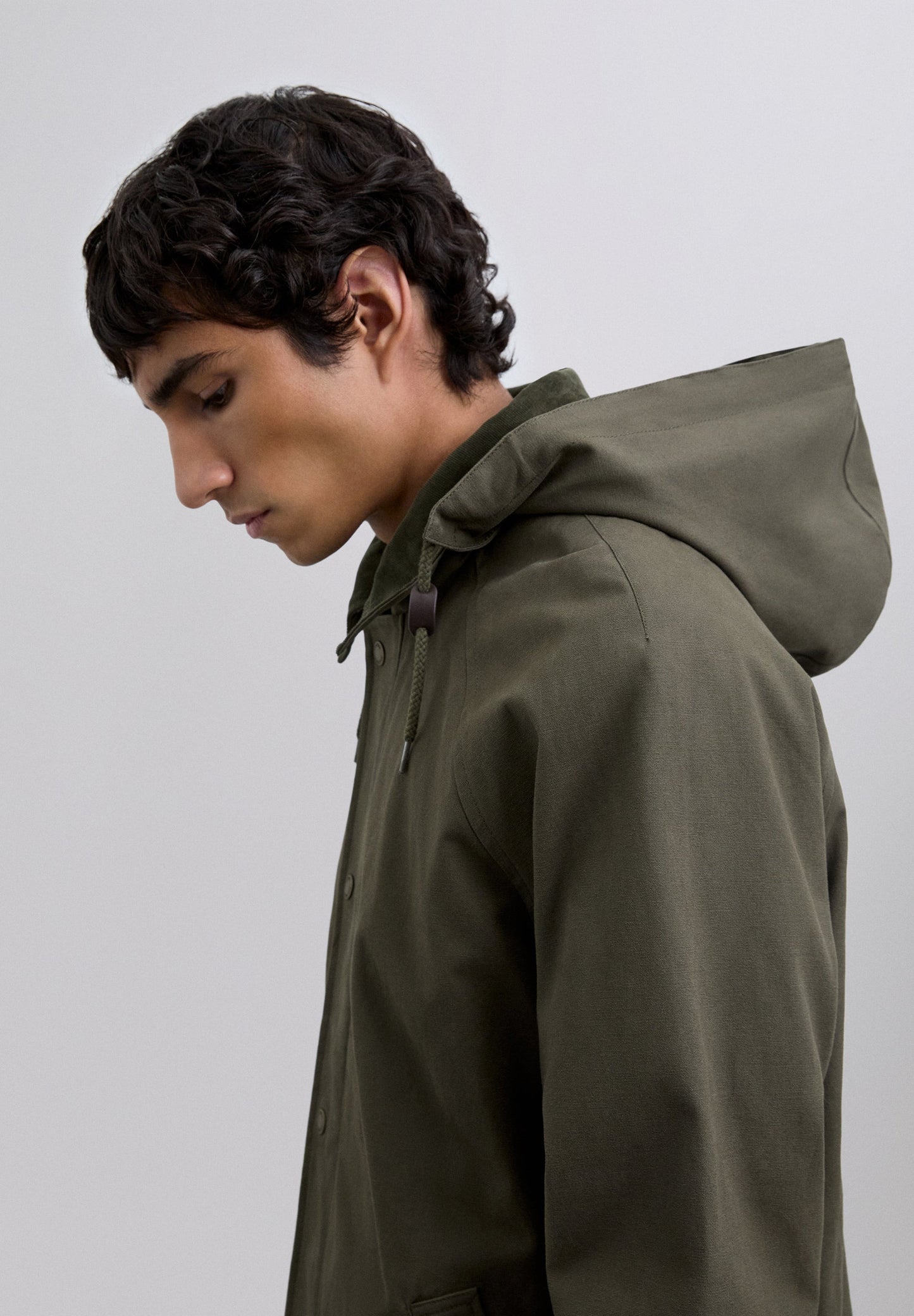 COTTON JACKET WITH HOOD