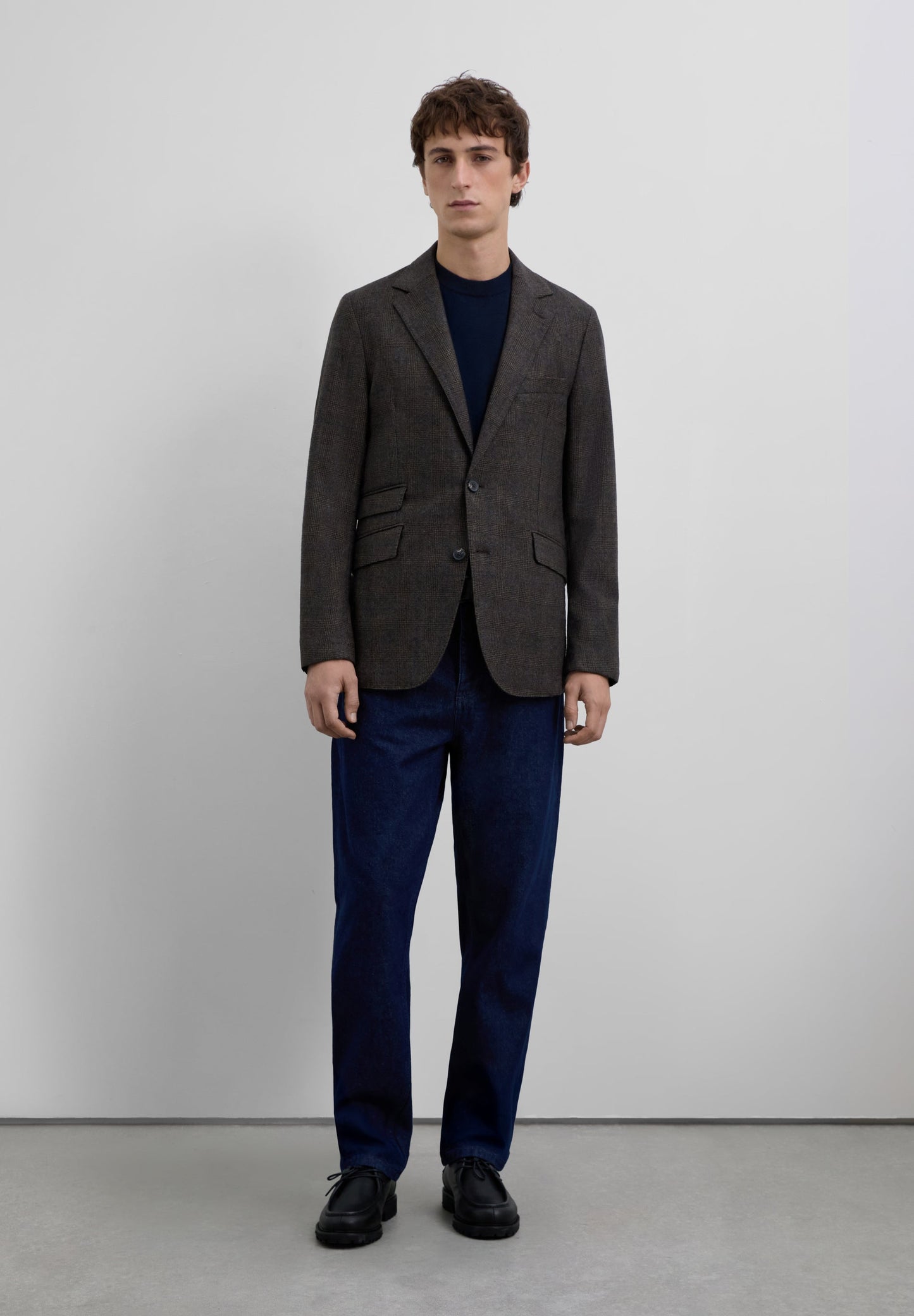 WOOL CHECK BLAZER