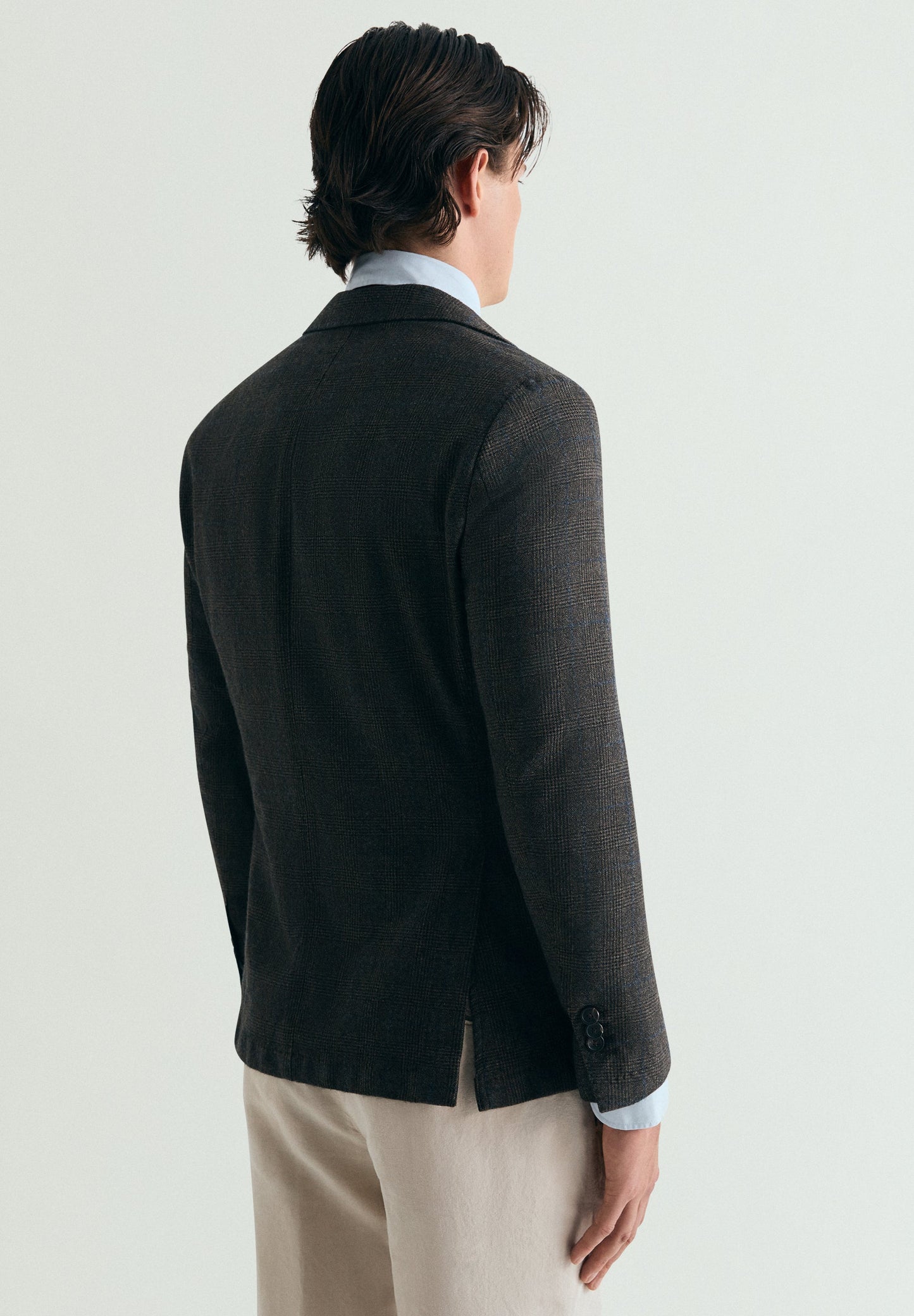 CHECKED WOOL BLAZER