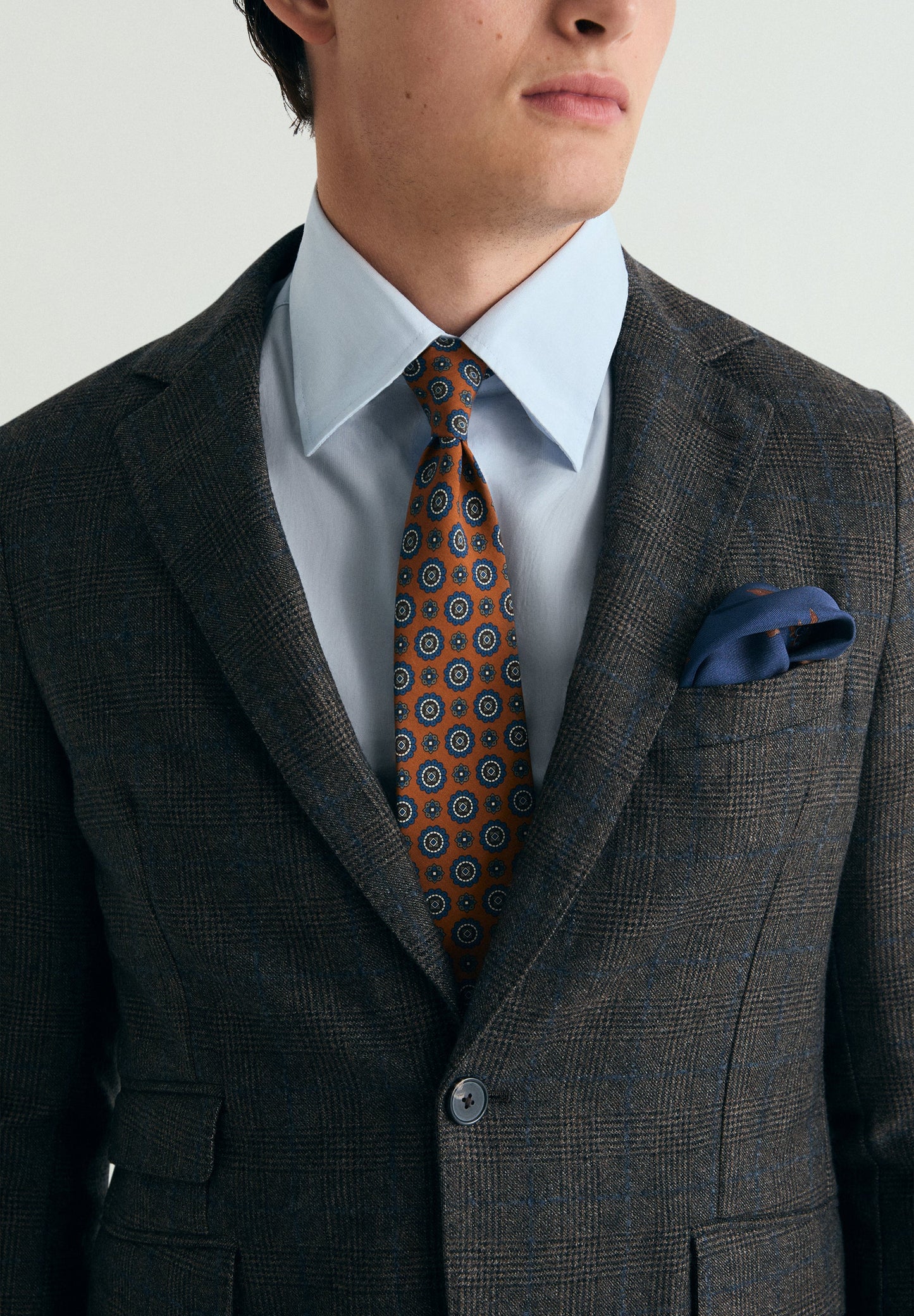 CHECKED WOOL BLAZER