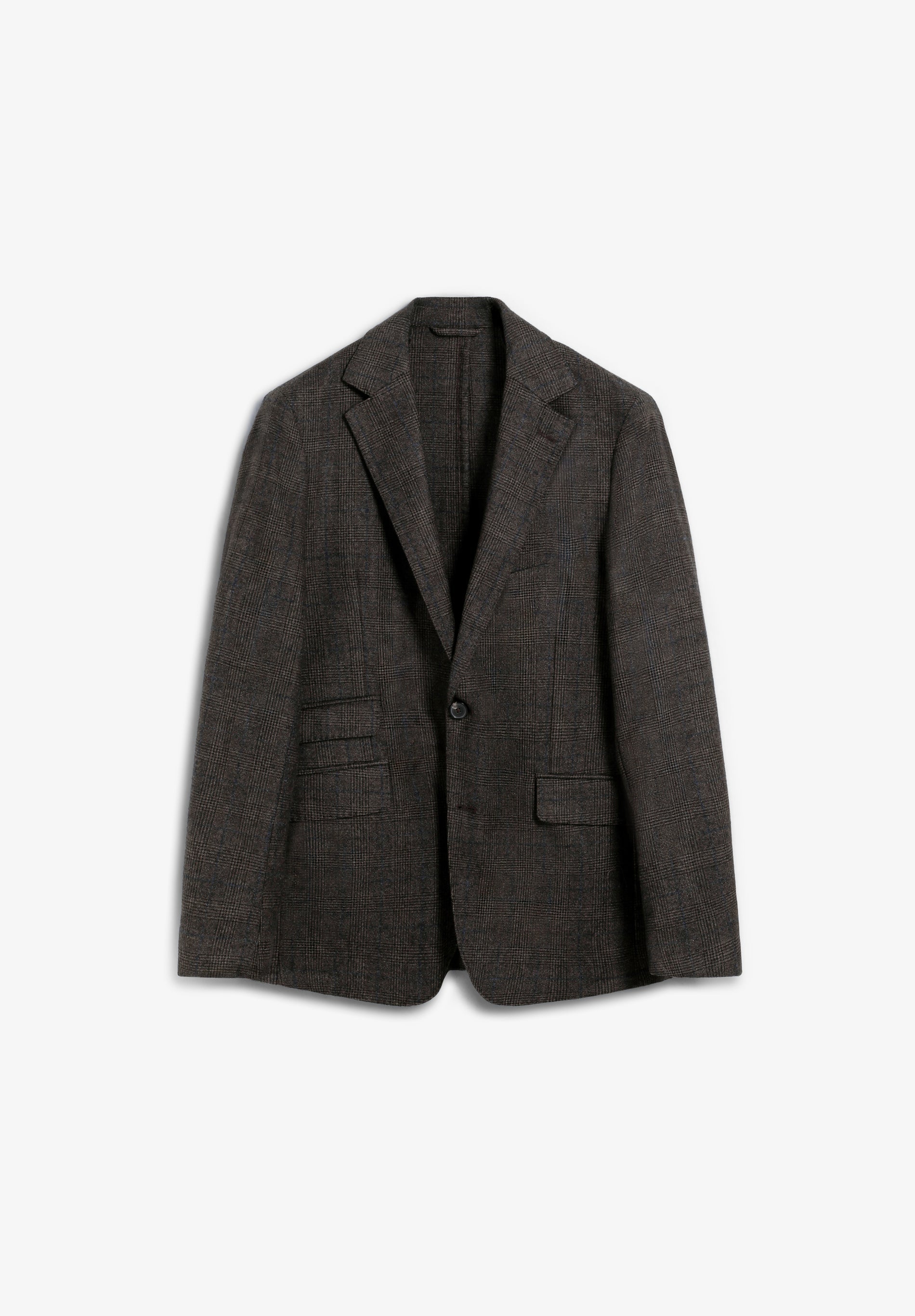 CHECKED WOOL BLAZER