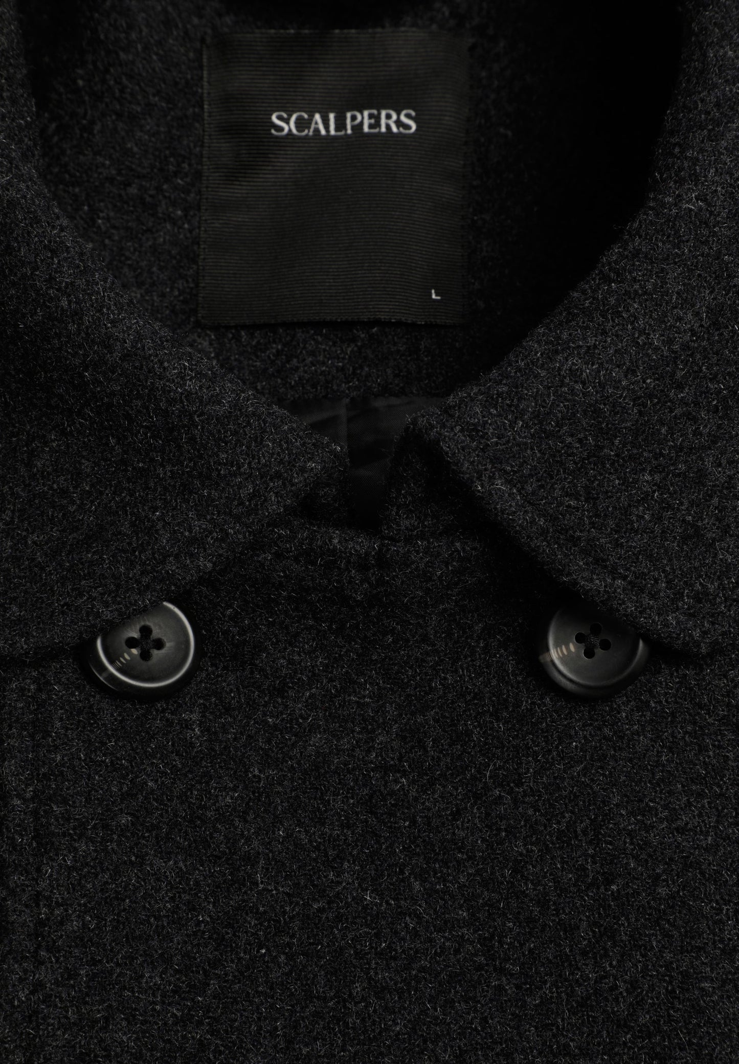 DOUBLE-BREASTED WOLLEN JAS