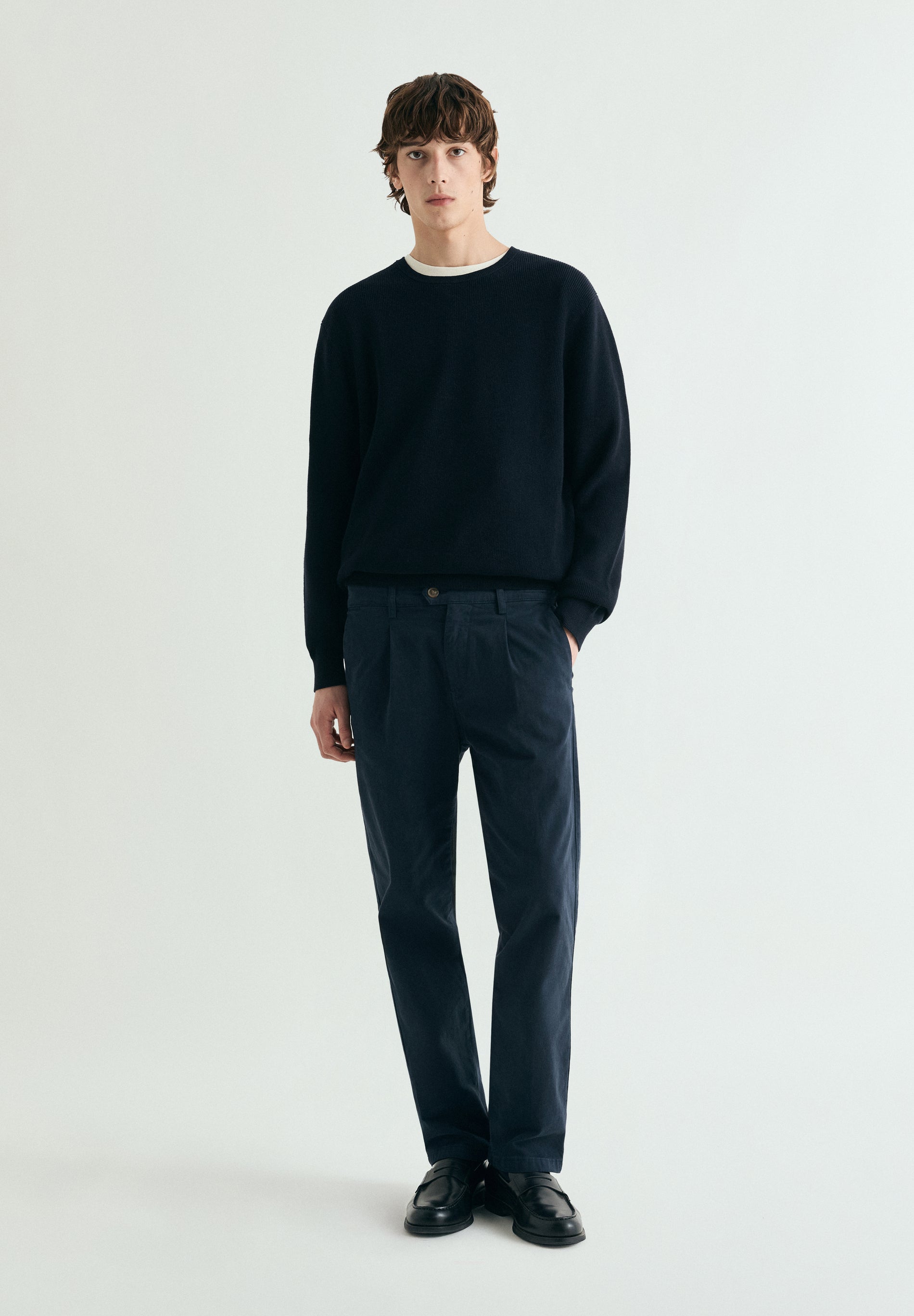 RELAXED FIT DART TROUSERS