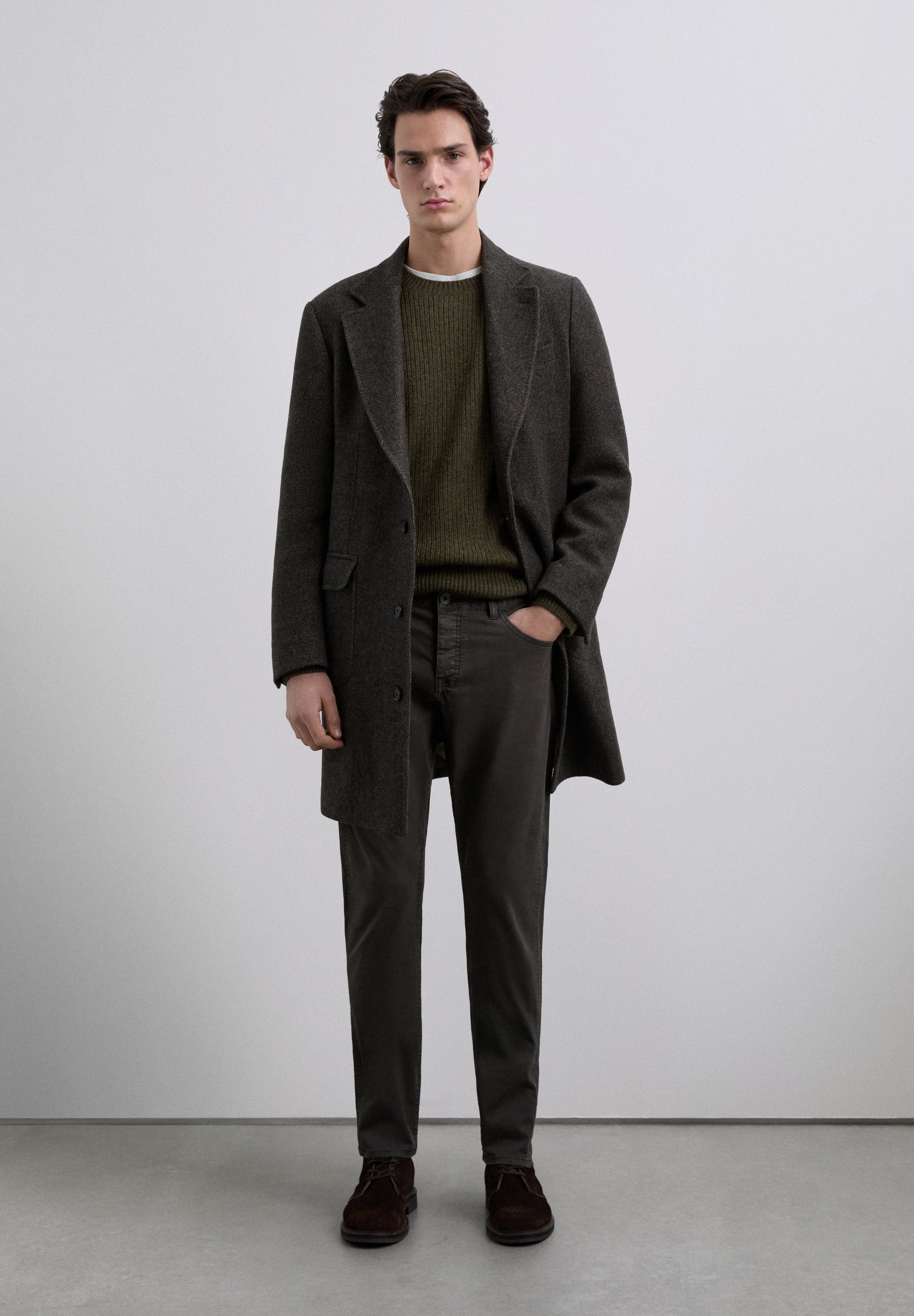 COTTON CHINO TROUSERS