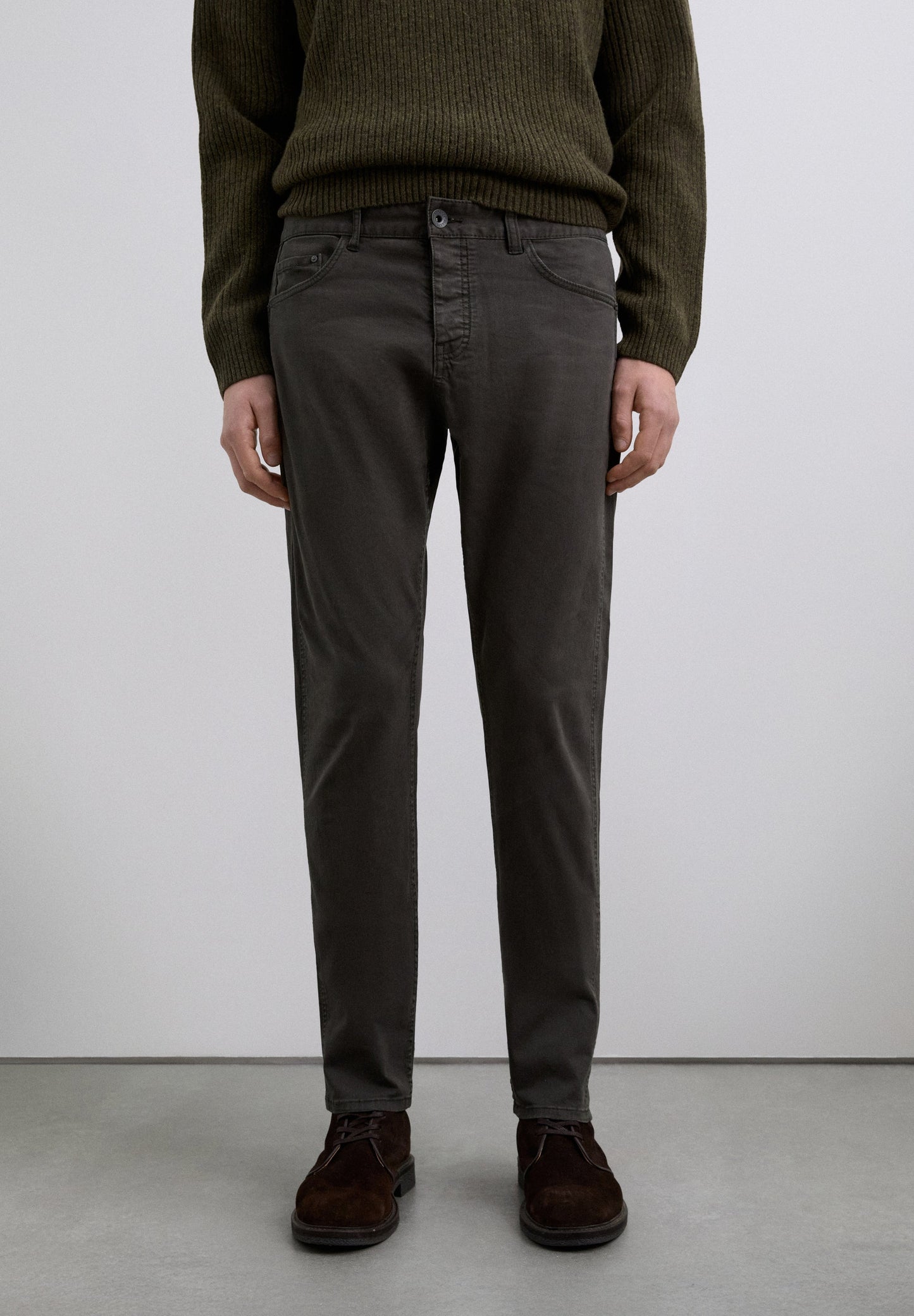 COTTON CHINO TROUSERS