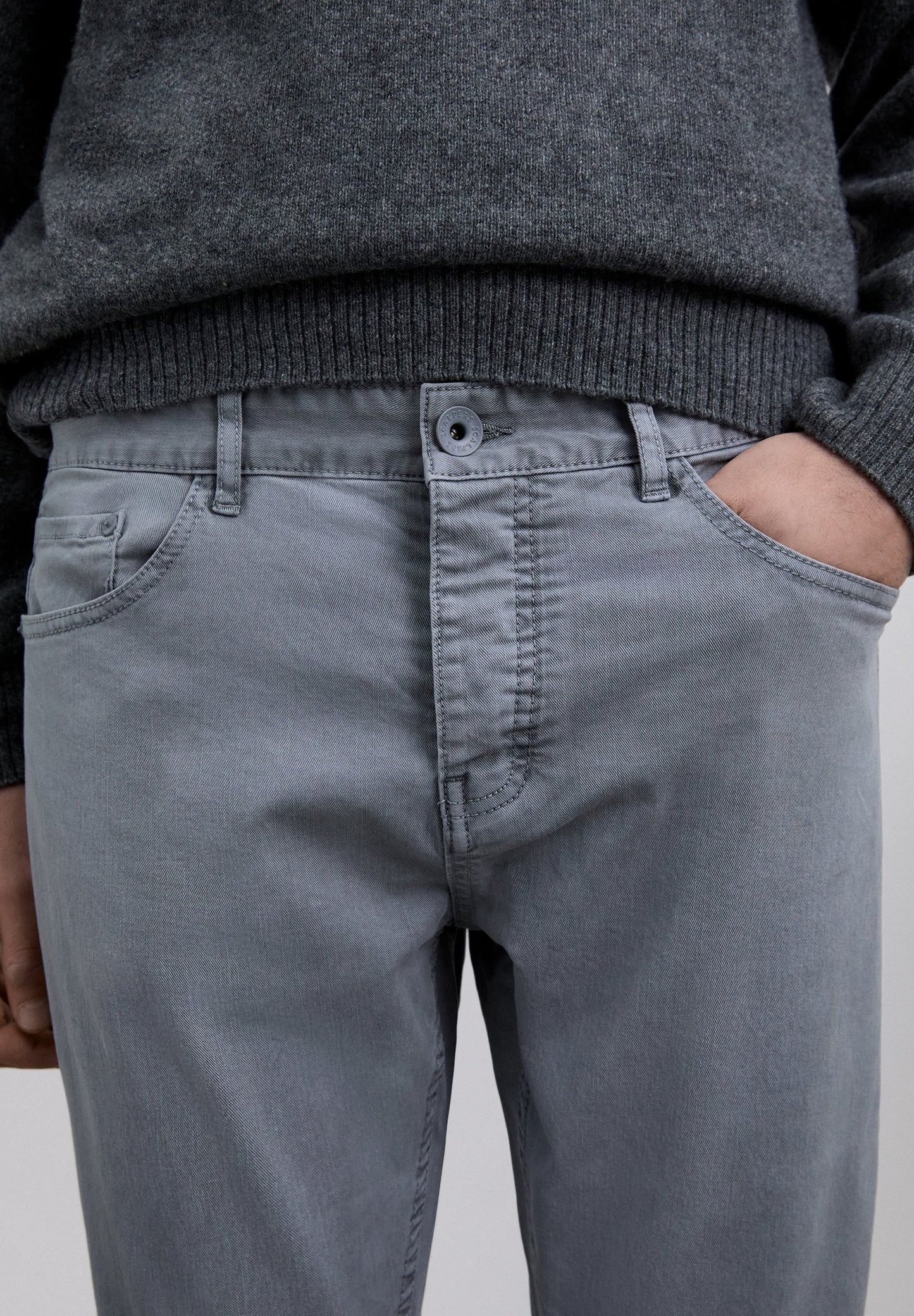 COTTON CHINO TROUSERS