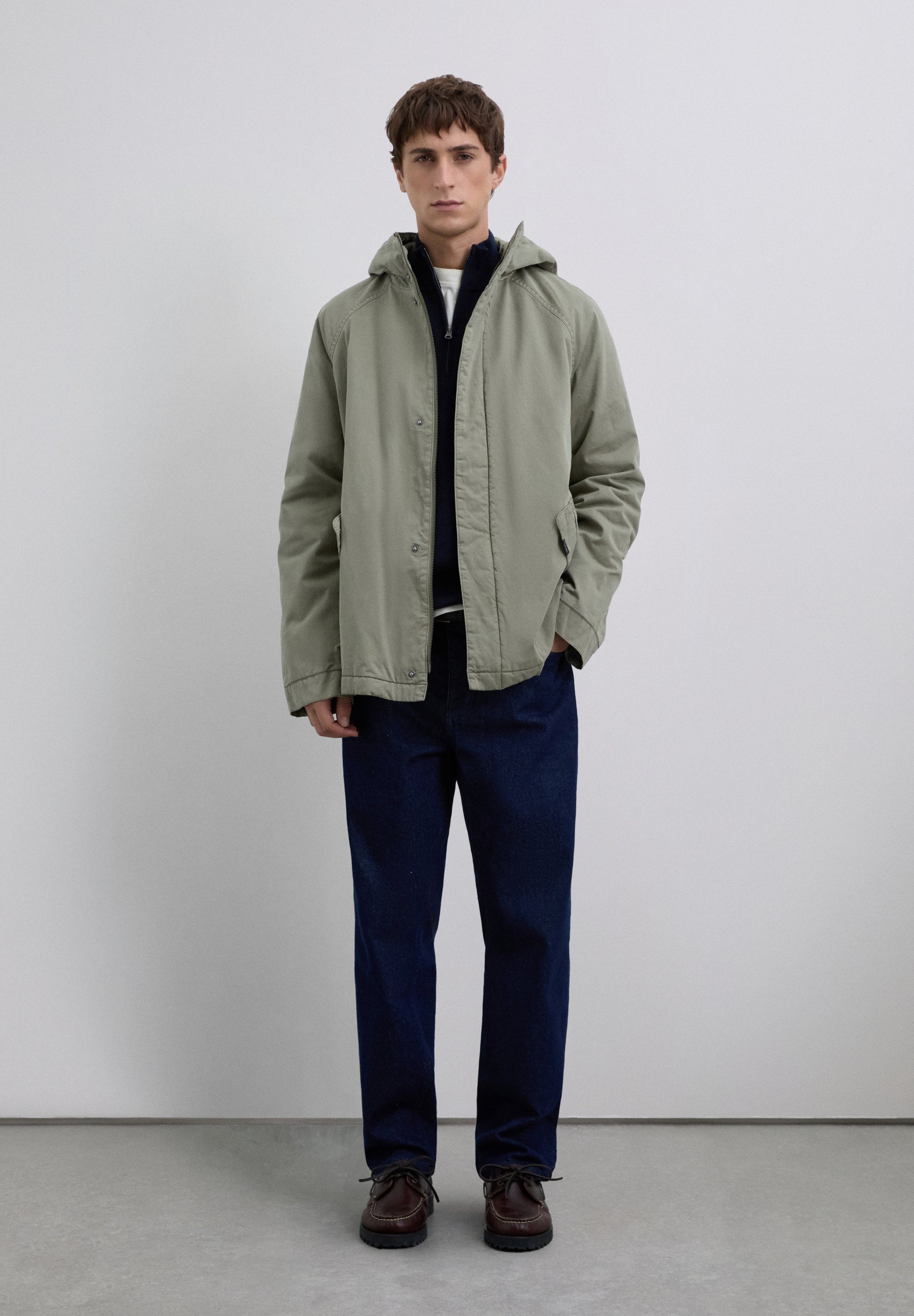 COTTON PARKA WITH HOOD