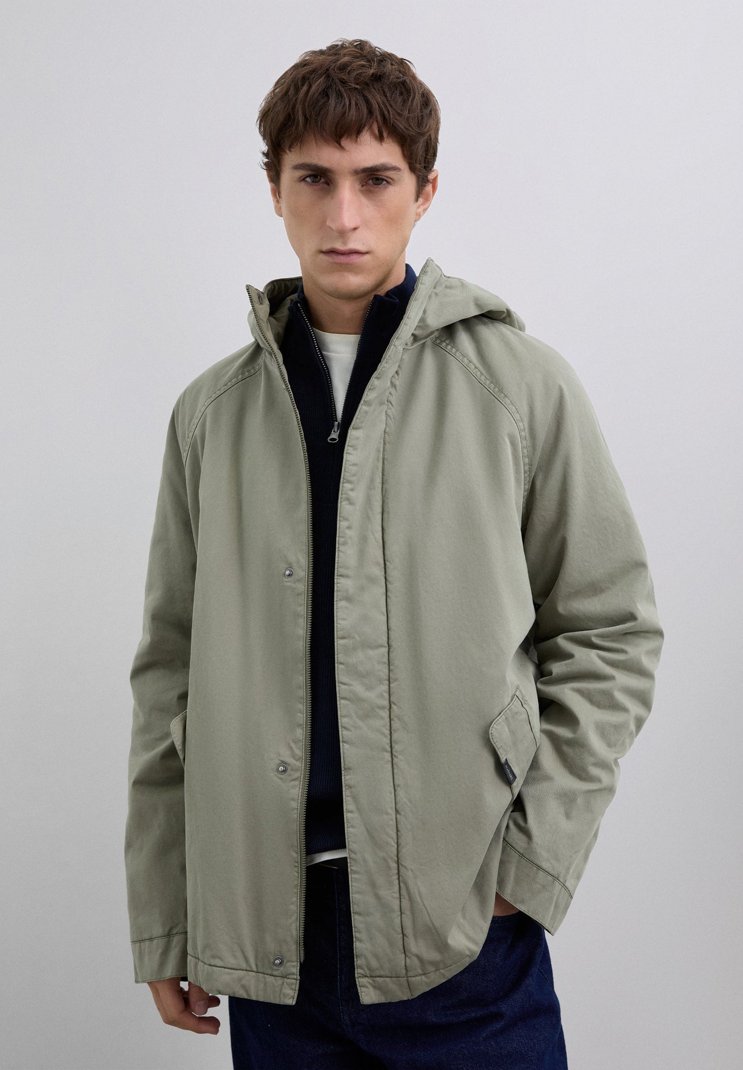 COTTON PARKA WITH HOOD