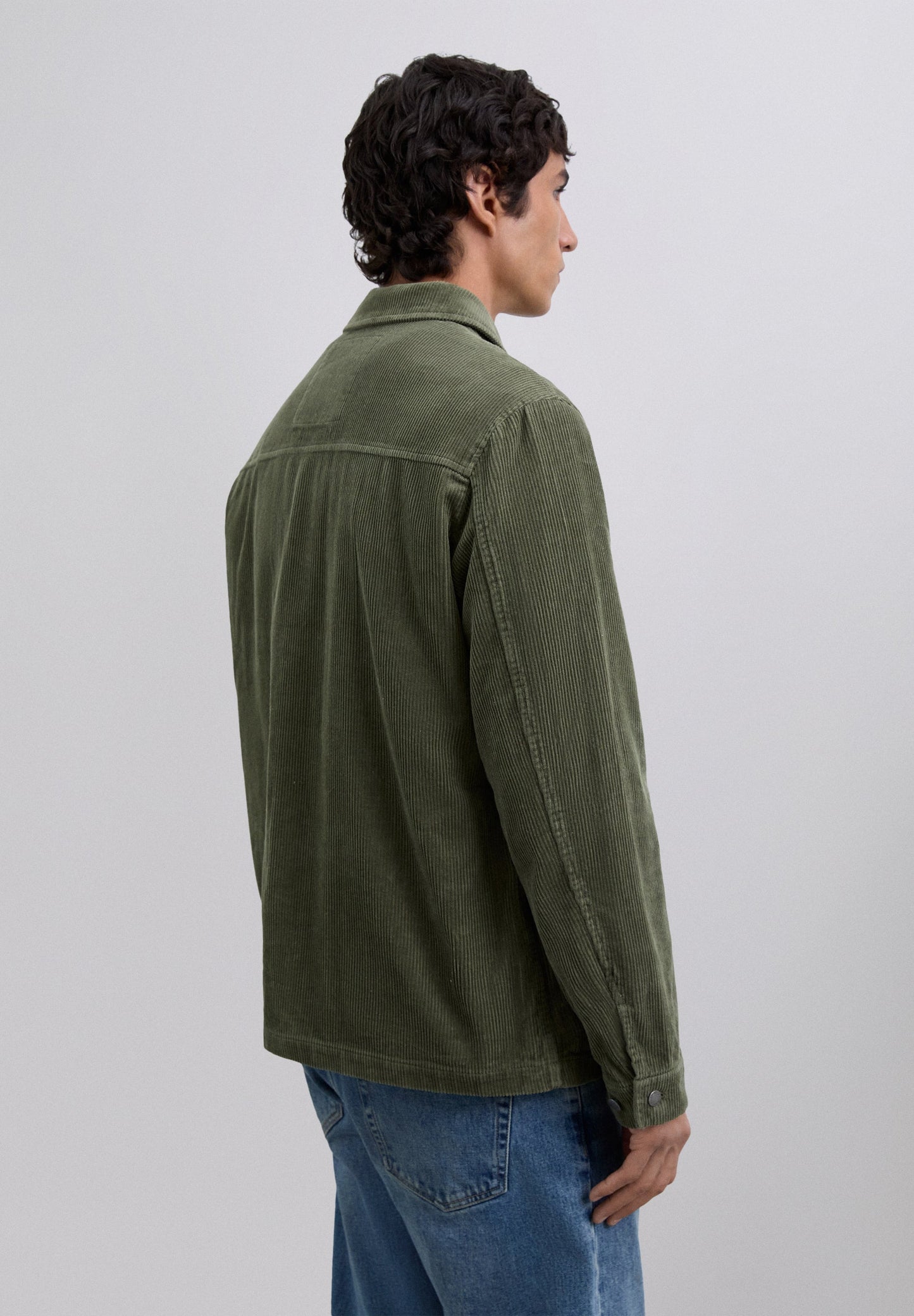 CORDUROY OVERSHIRT WITH LOGO