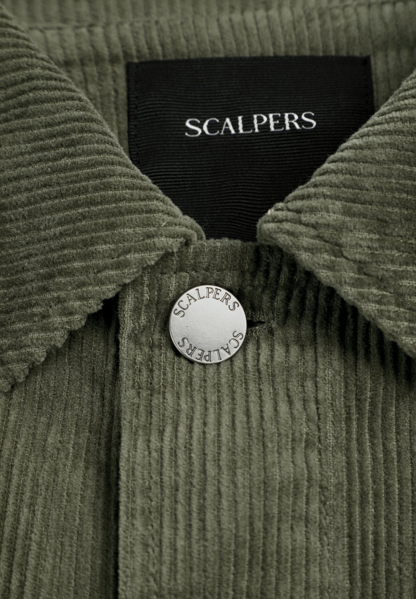 CORDUROY OVERSHIRT WITH LOGO