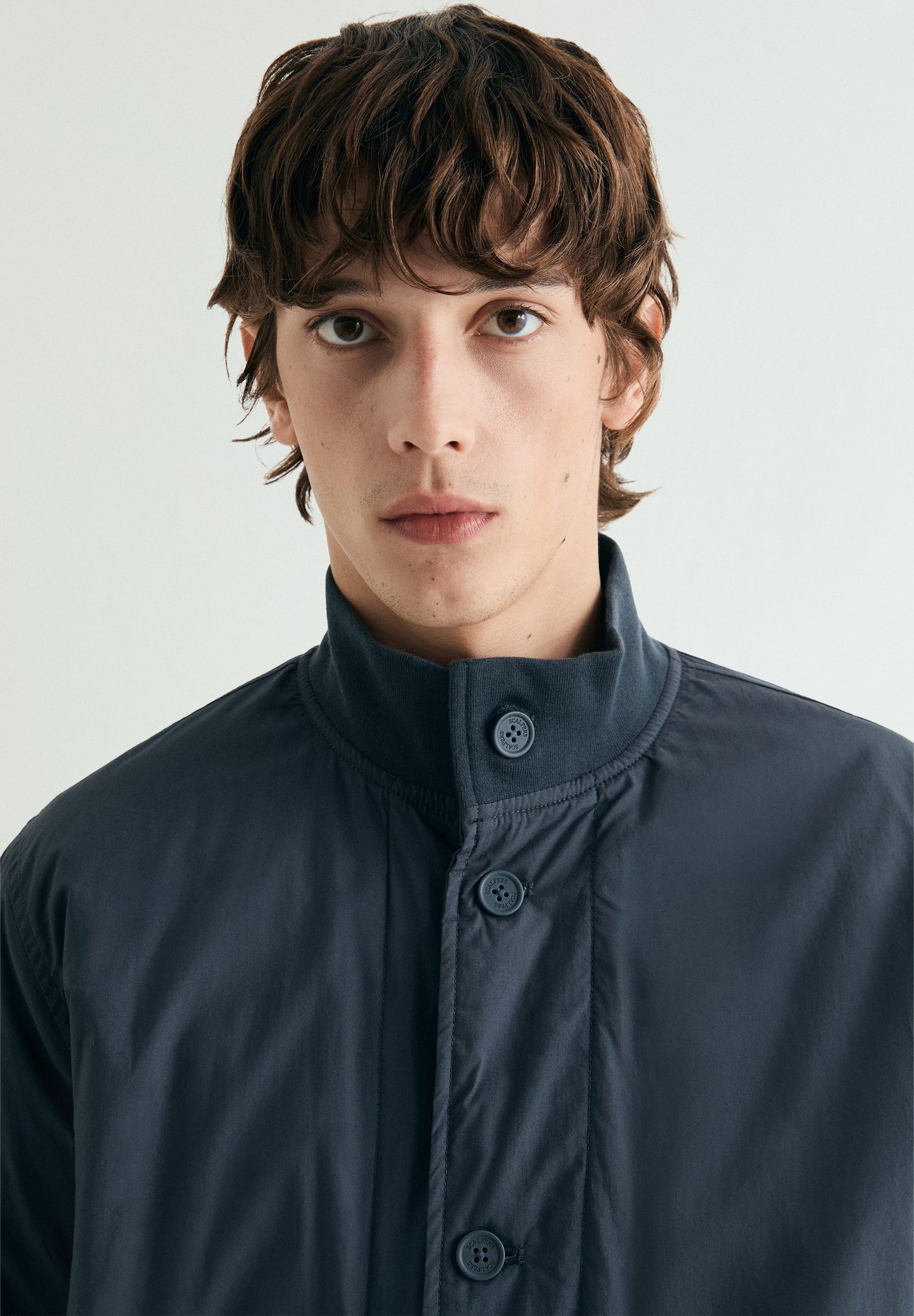 BUTTON-UP JACKET WITH POCKETS