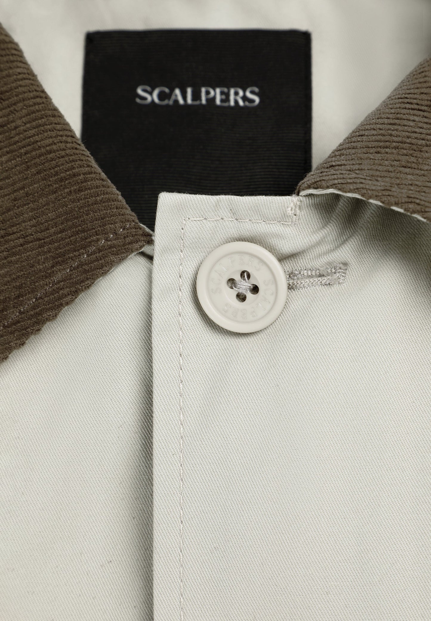 CONTRAST JACKET WITH CORDUROY COLLAR