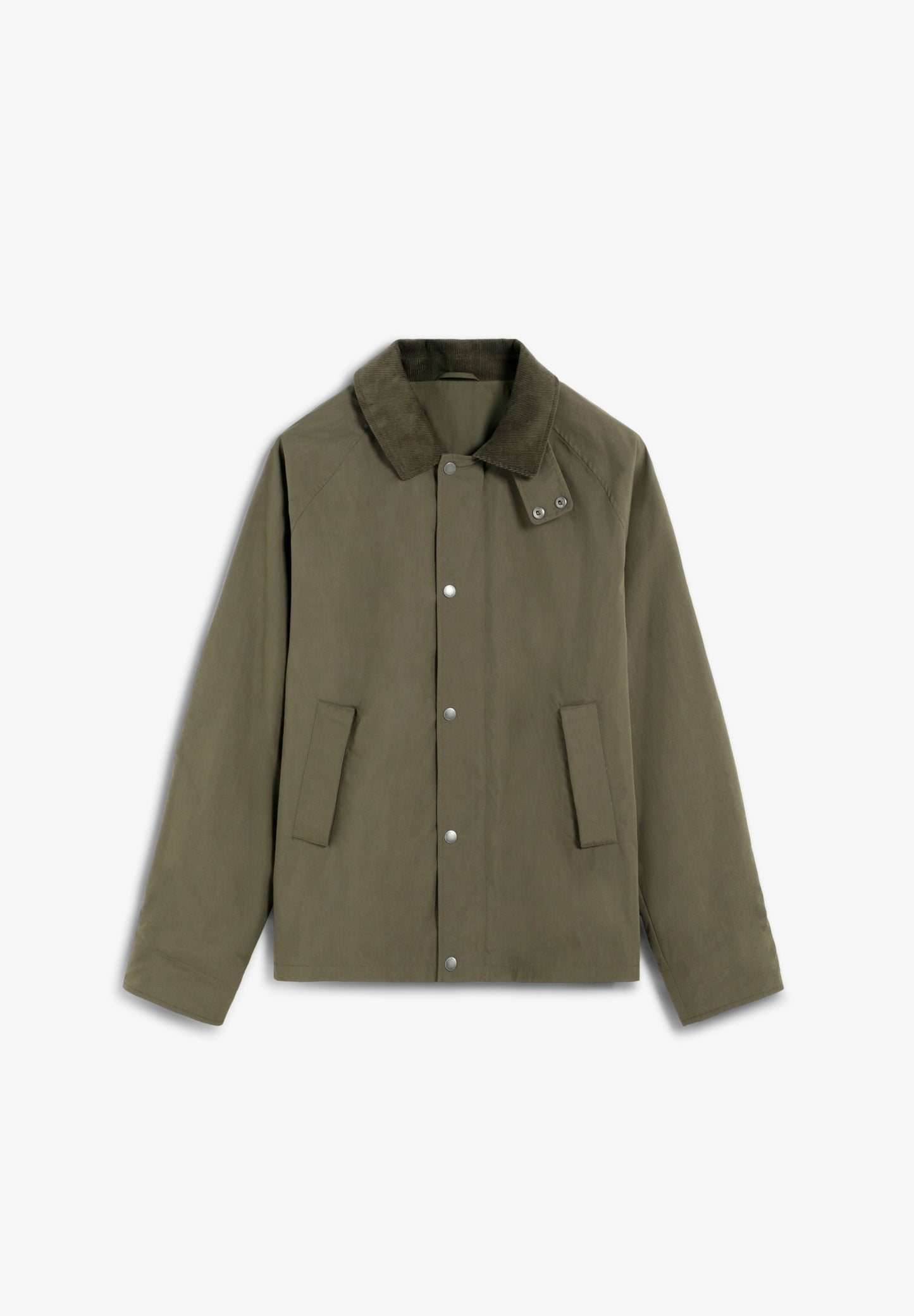 BOXY JACKET WITH CORDUROY COLLAR